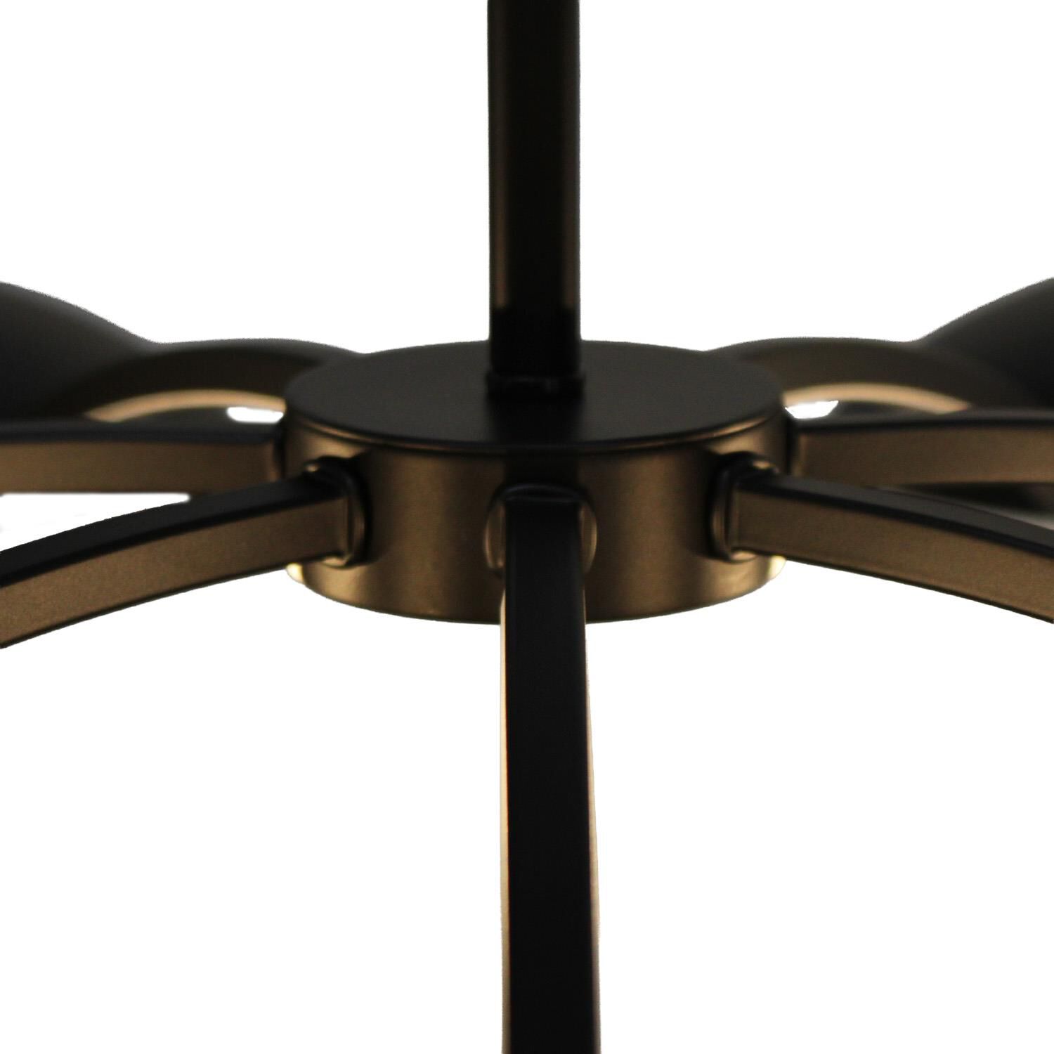 Shown in Matte Black with White And Brass Accent finish