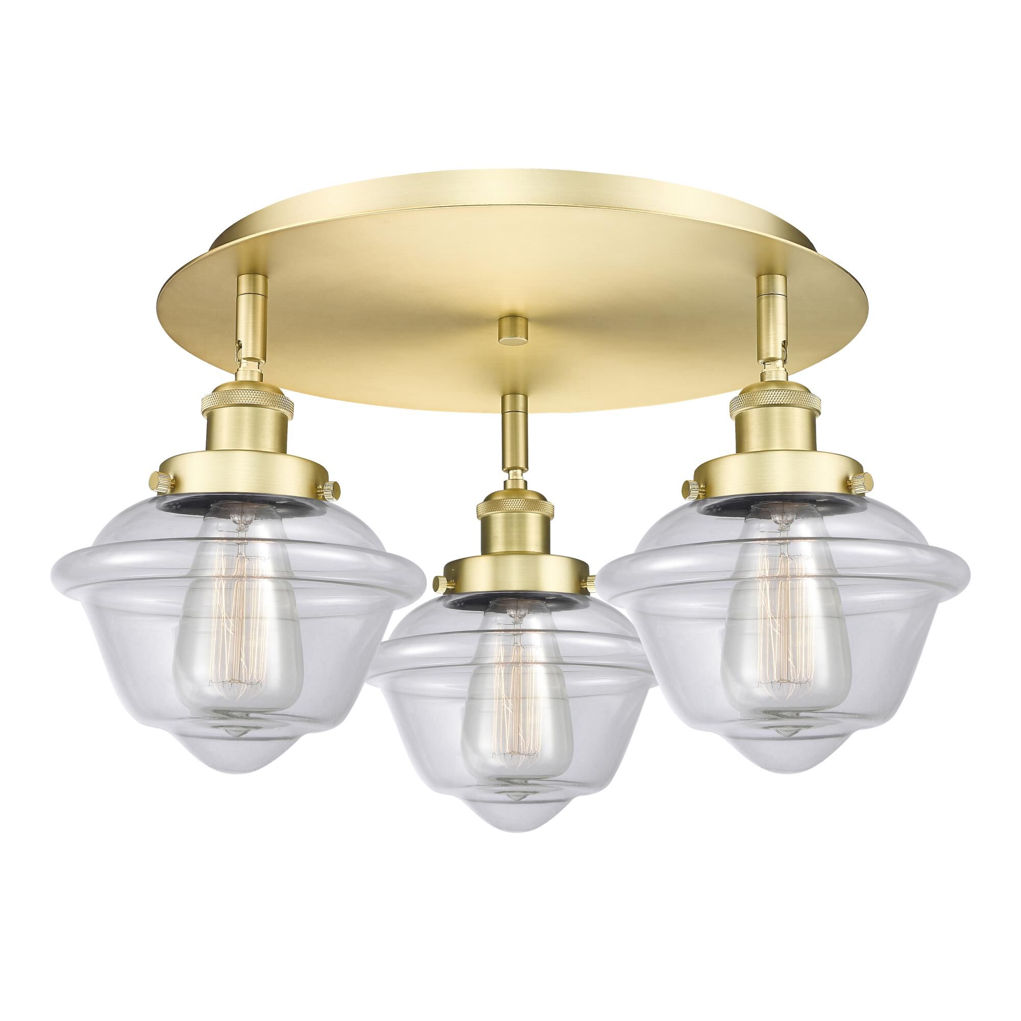 Bruno Marashlian Oxford 18 Inch 3 Light Flush Mount by Innovations Lighting