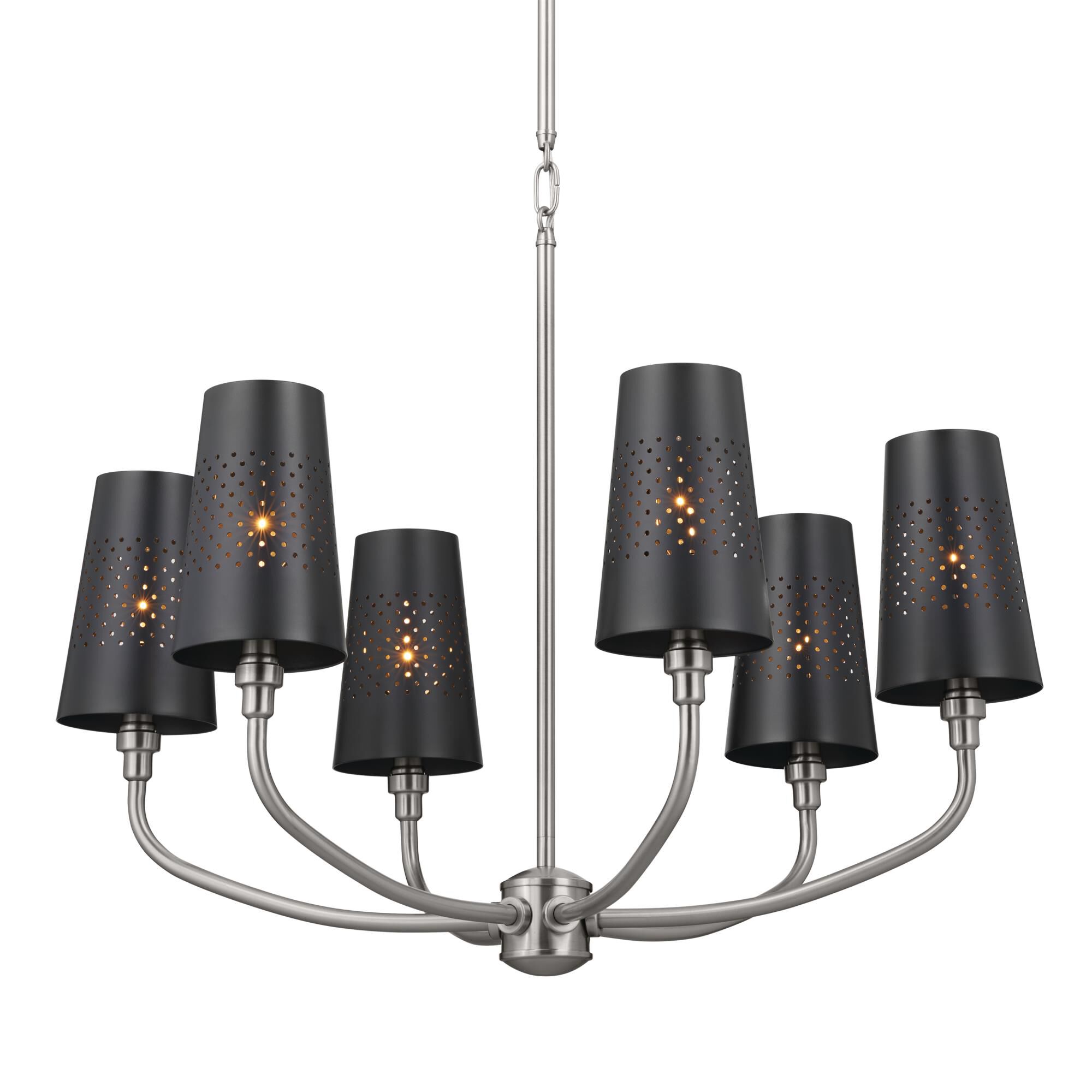 Shown in Classic Pewter finish and Metal and Bell shade