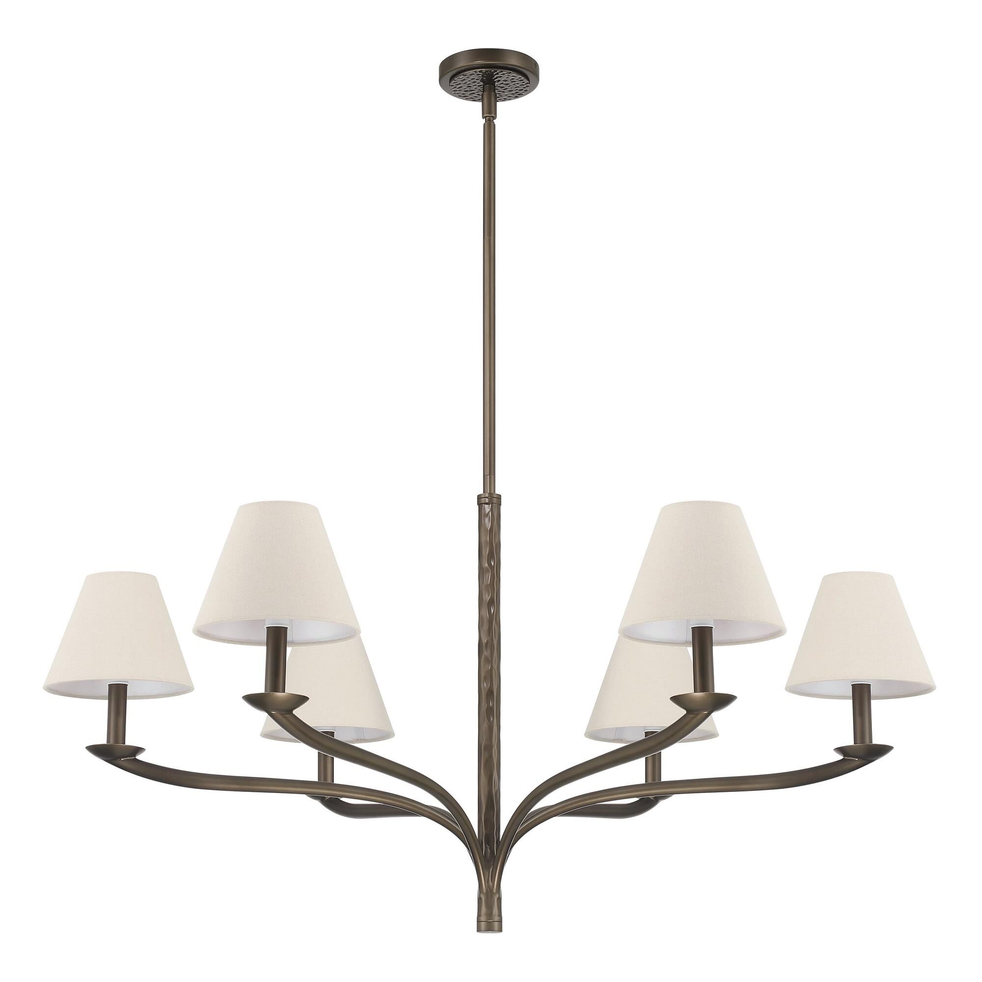 Shown in Forged Bronze finish and Natural shade