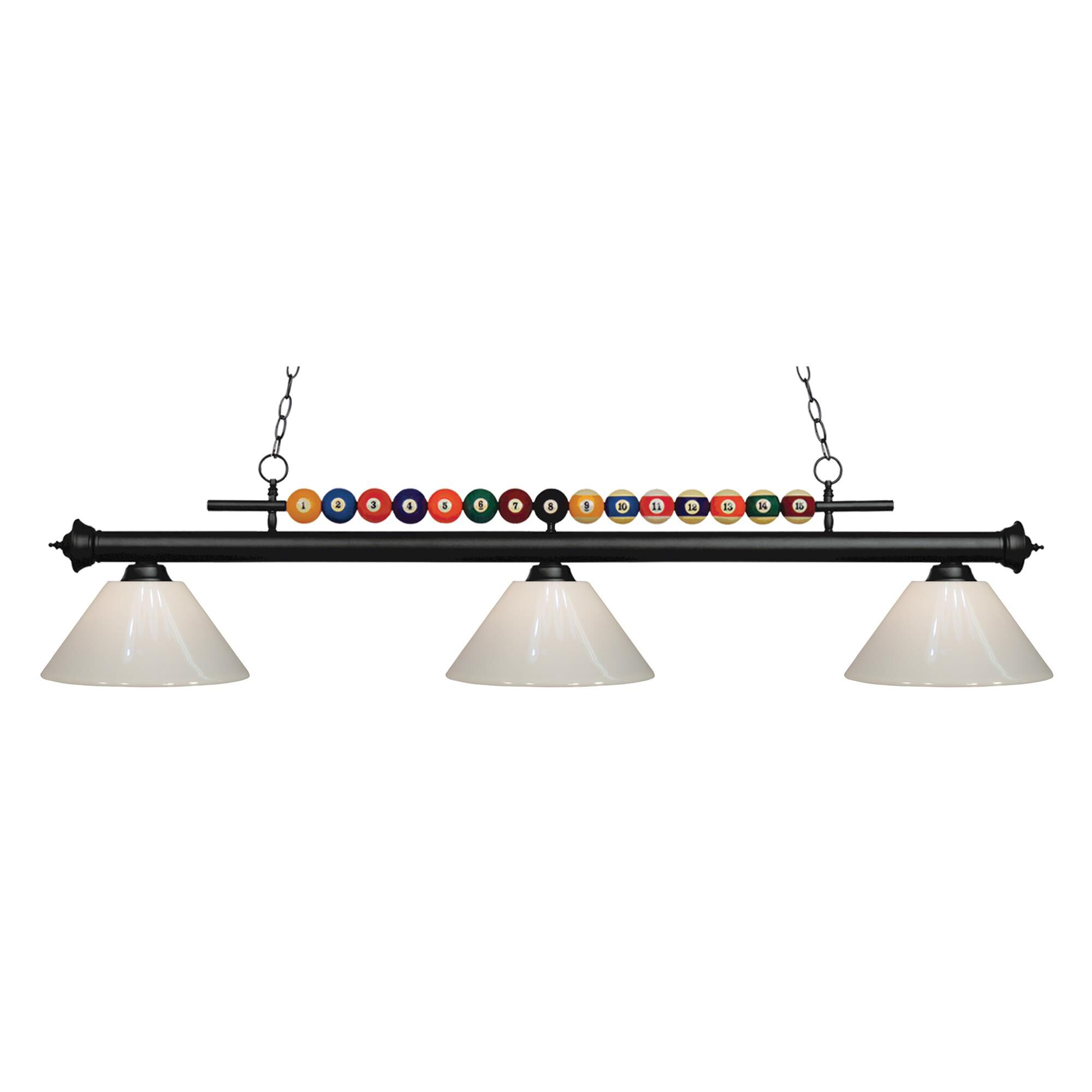 Shown in Matte Black finish and Plastic glass and Plastic shade