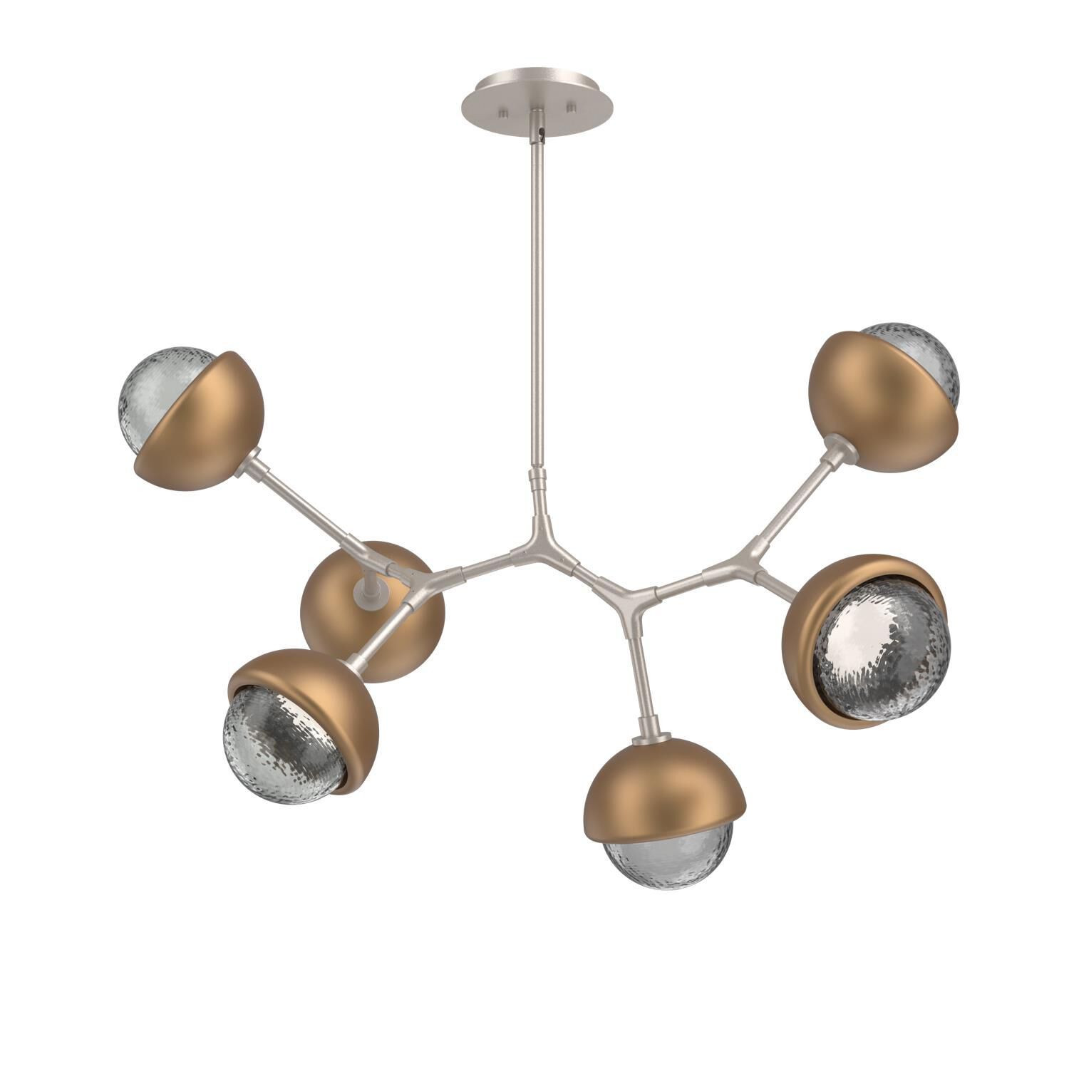Levi Wilson Cabochon 31 Inch Linear Suspension Light by Hammerton Studio