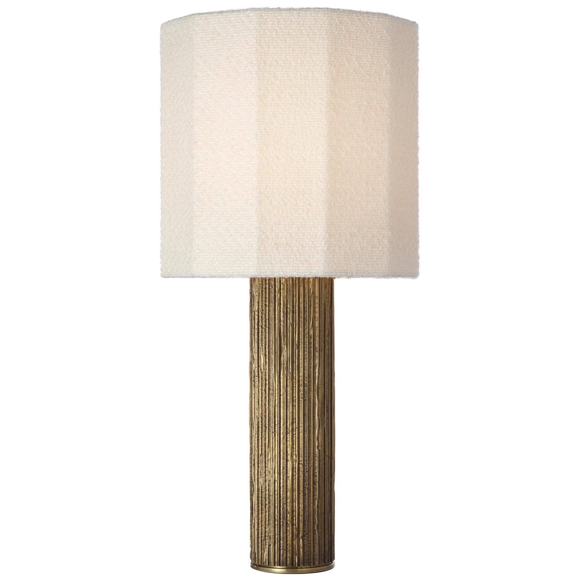 Shown in Ridged Tombac finish and Decorative Boucle shade