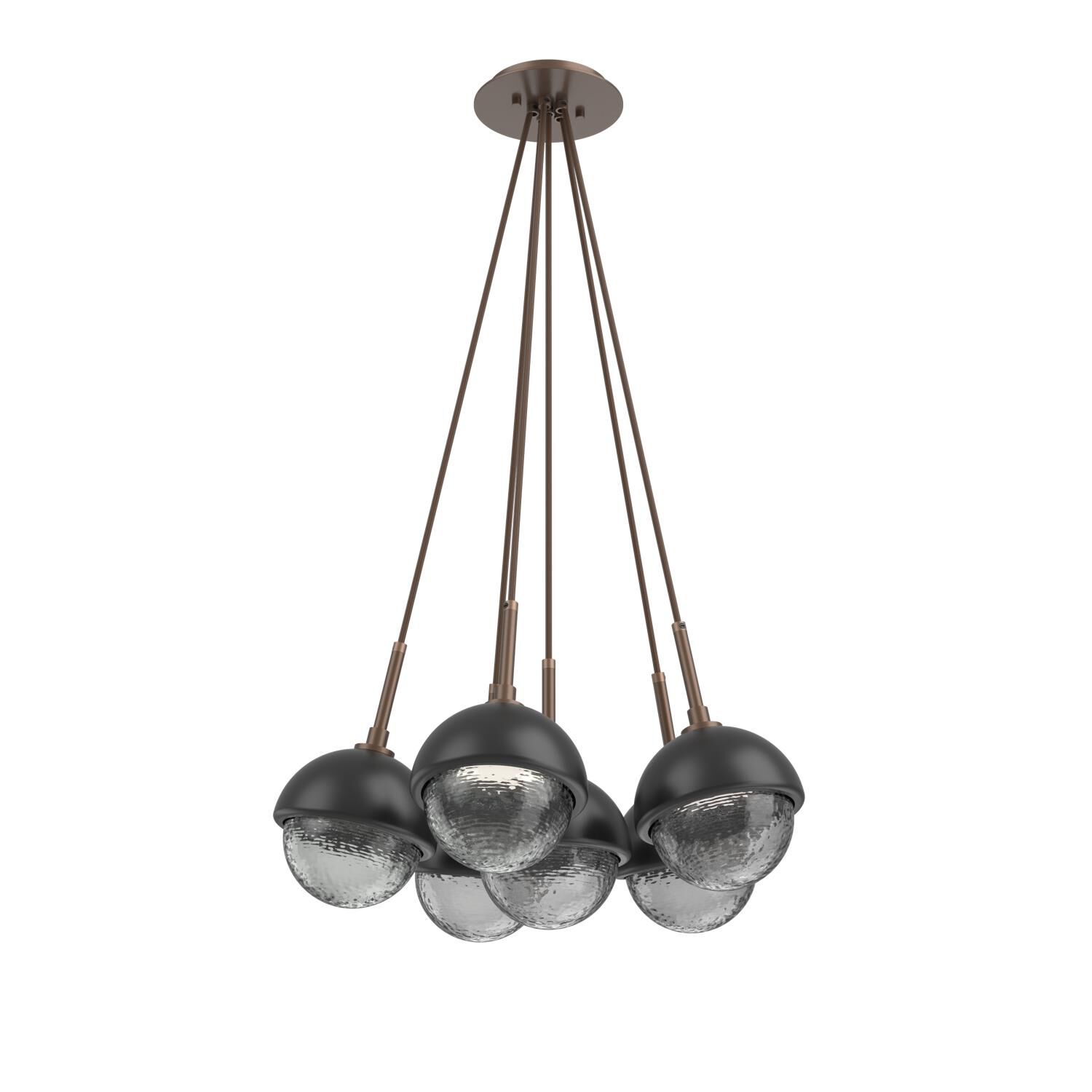 Levi Wilson Cabochon 19 Inch Multi Pendant Light by Hammerton Studio