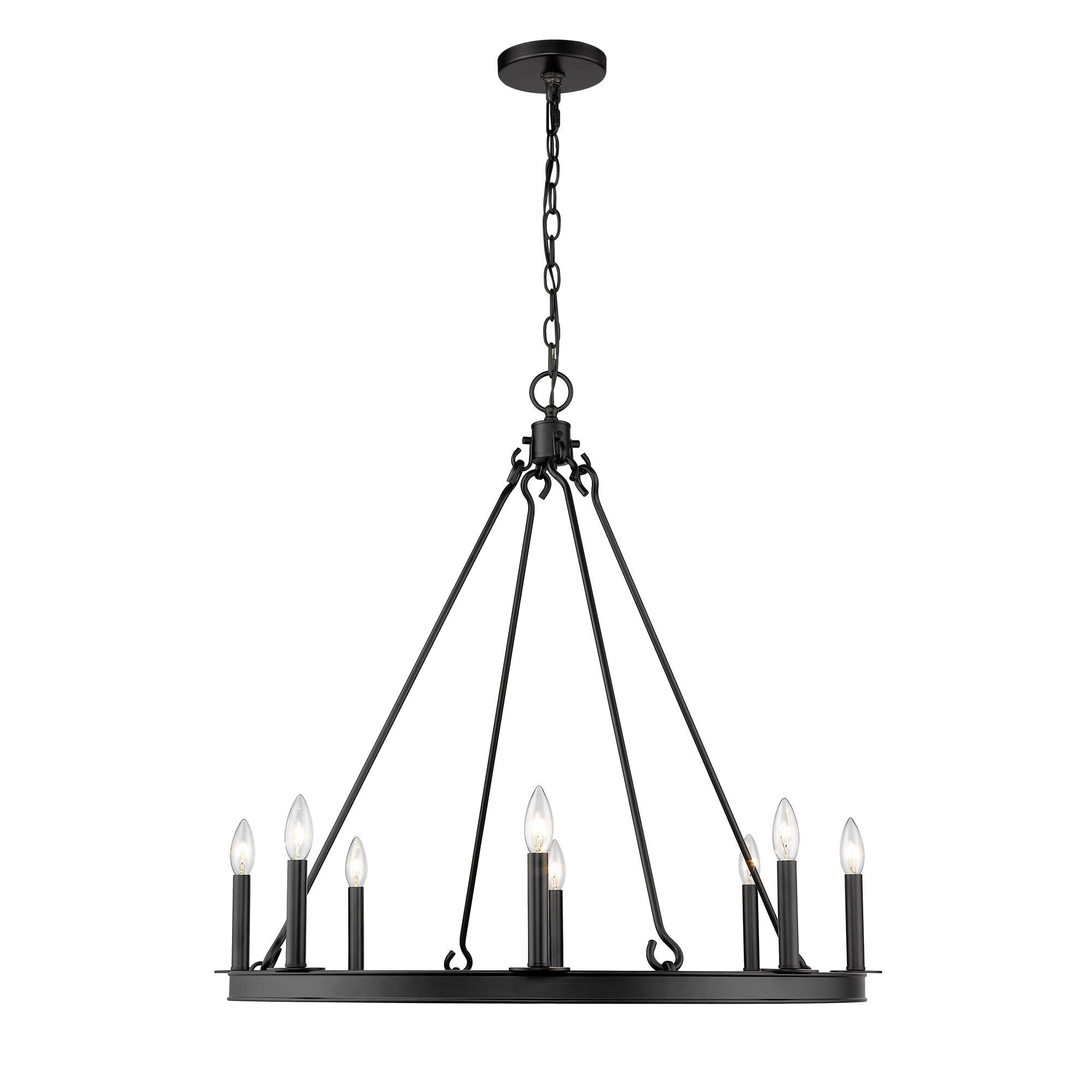 Shown in Matte Black finish and --- glass and --- shade
