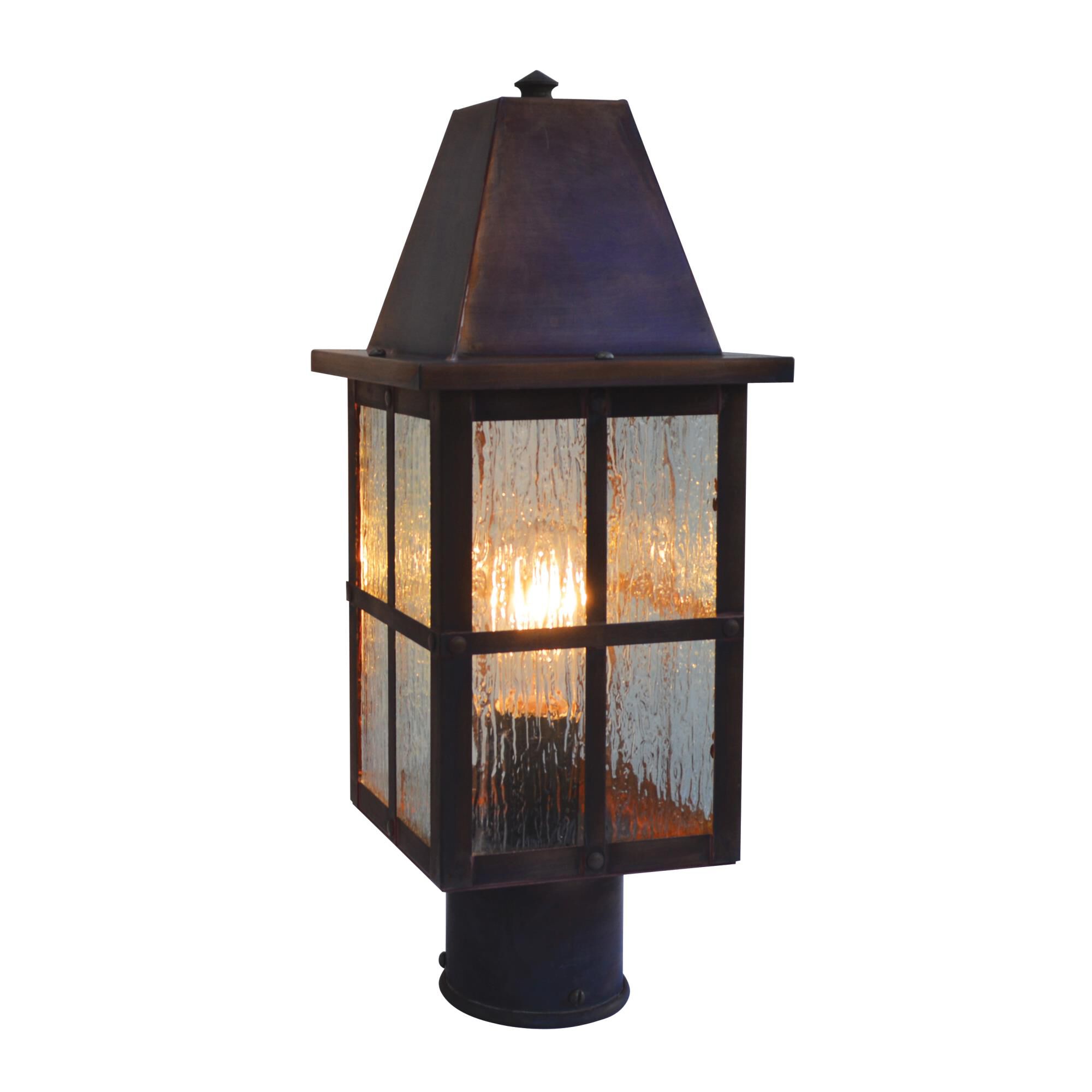 Hartford 17 Inch Tall 1 Light Outdoor Post Lamp by Arroyo Craftsman