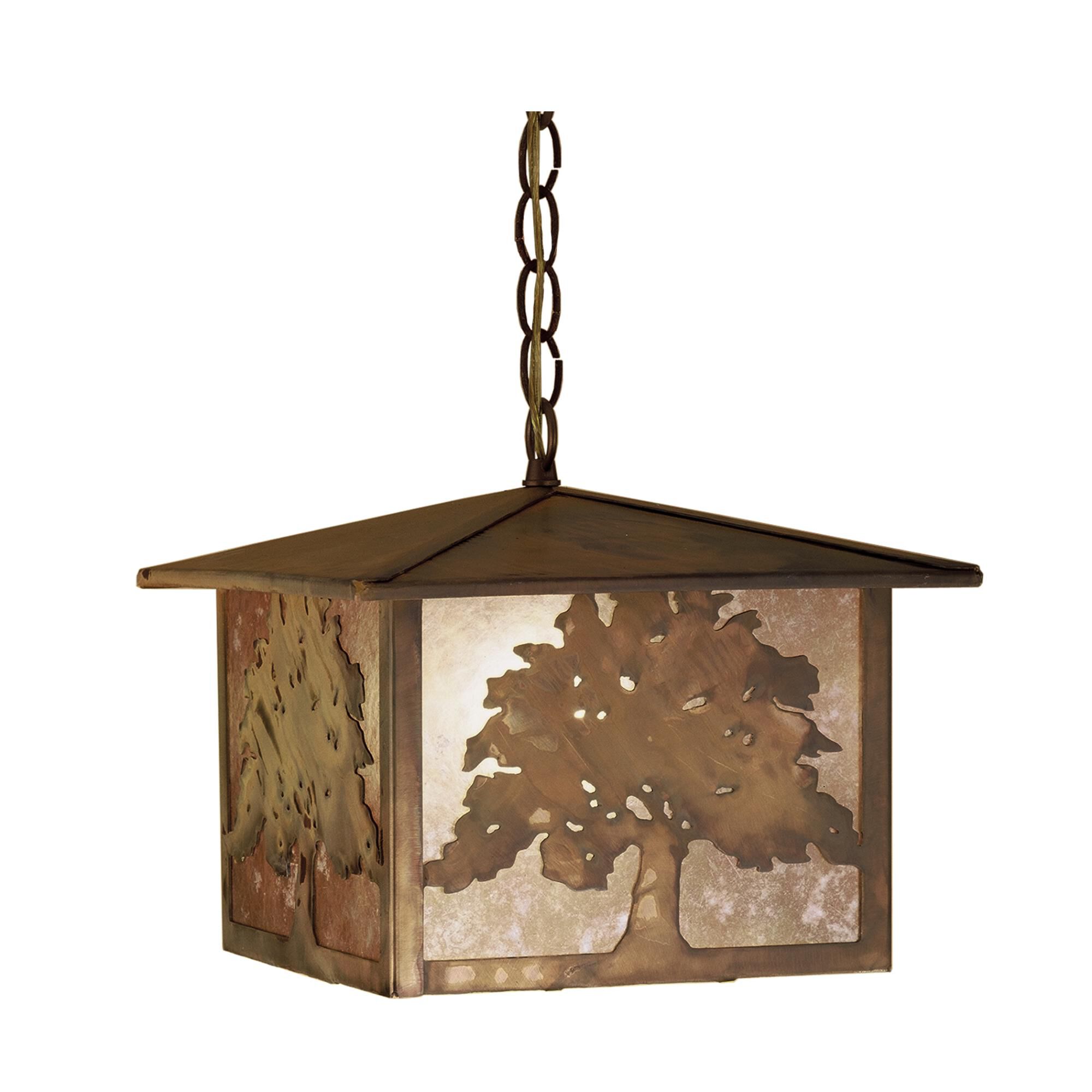 Shown in Rust Finish finish and Silver Mica glass