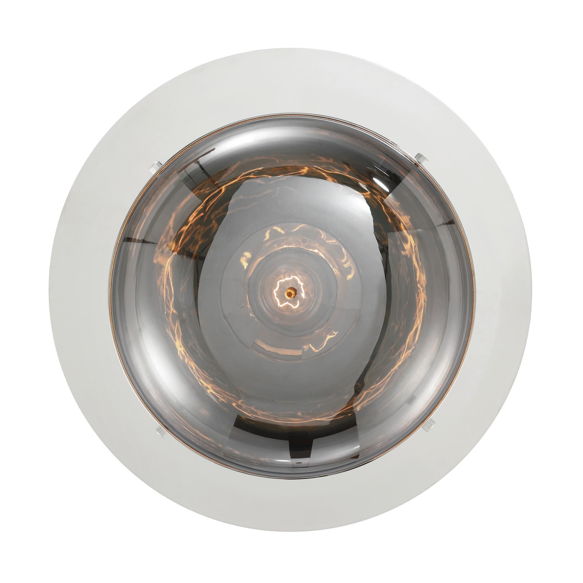 Shown in Nickel finish and Glass shade