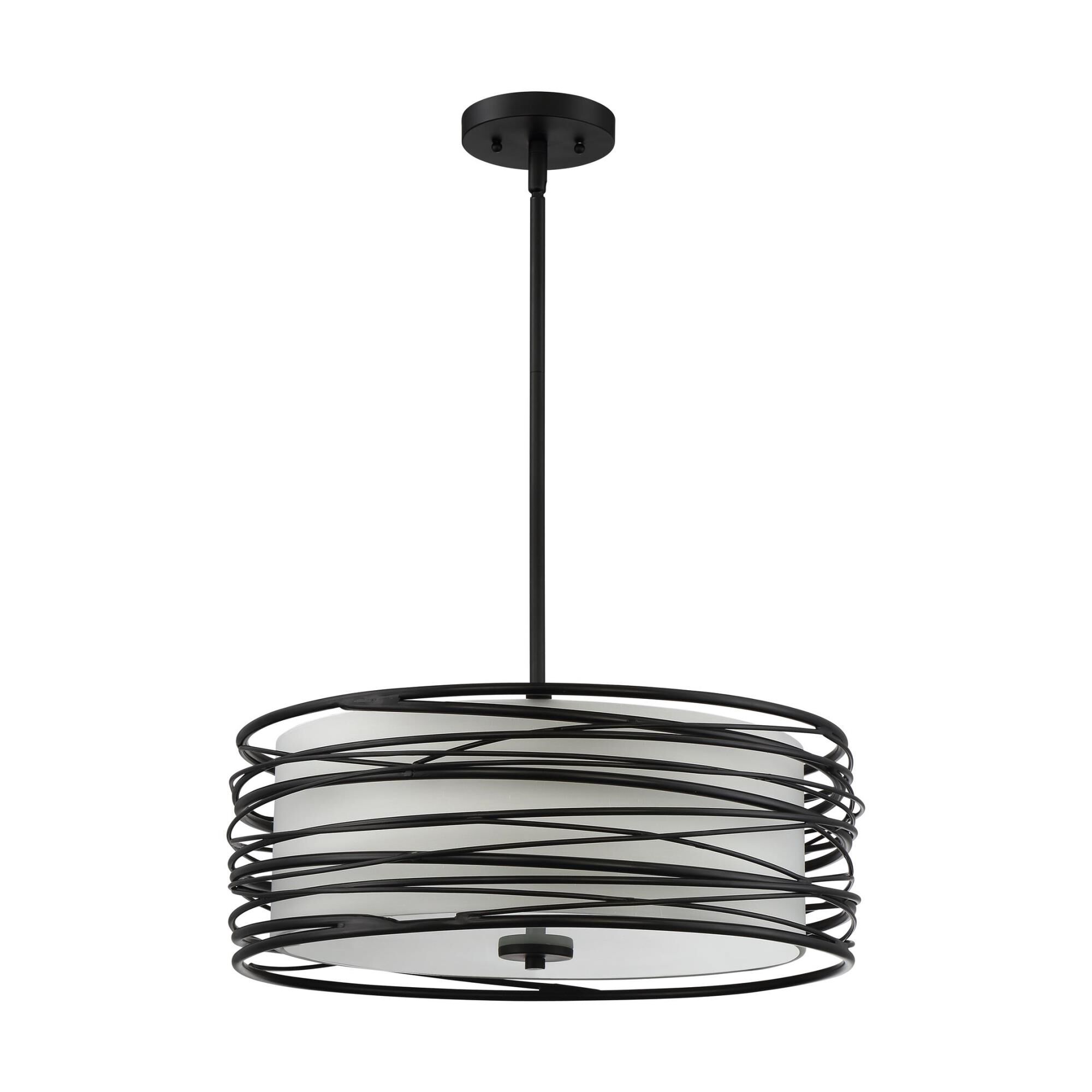 Spiral 20 Inch Large Pendant by Quoizel