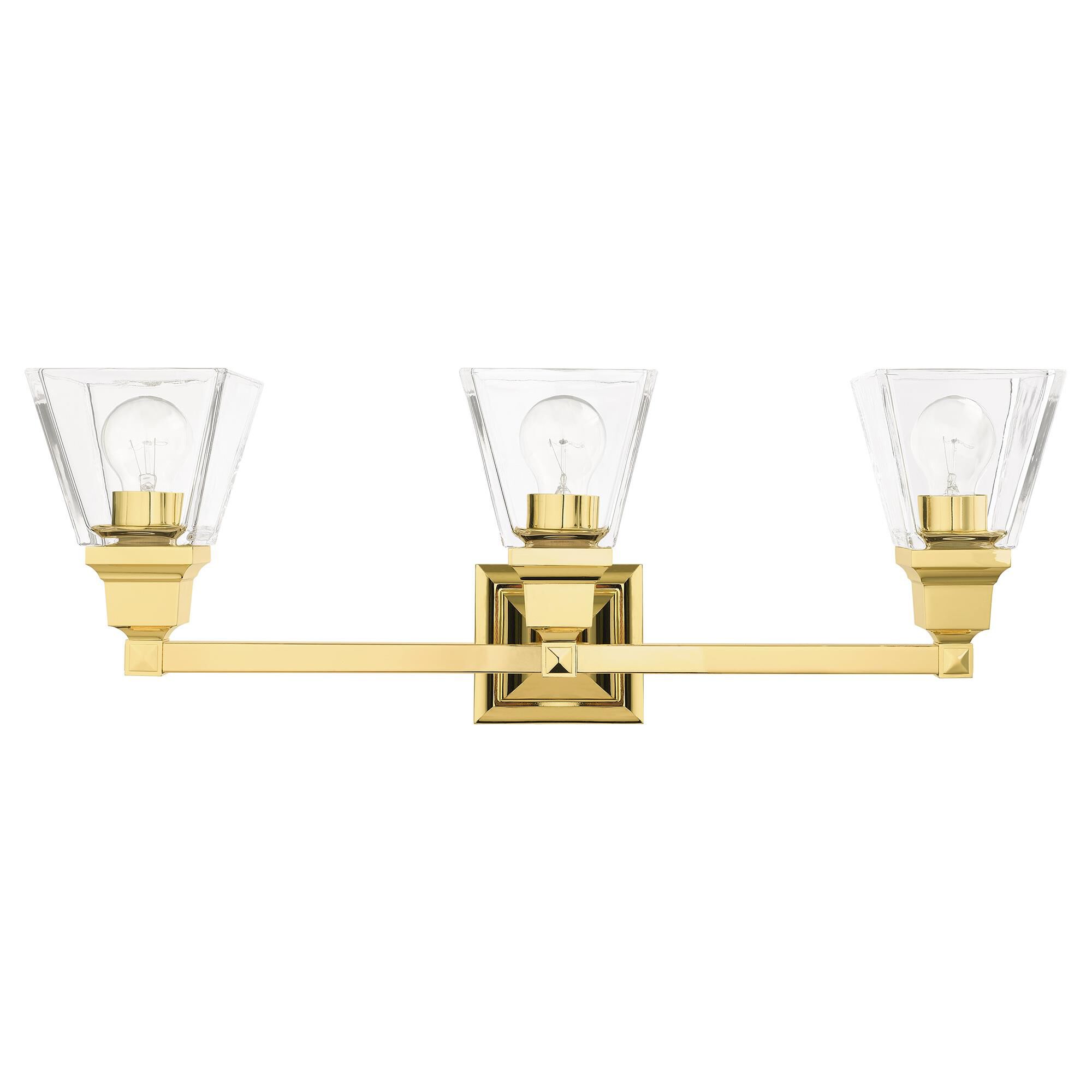 Mission 25 Inch 3 Light Bath Vanity Light by Livex Lighting