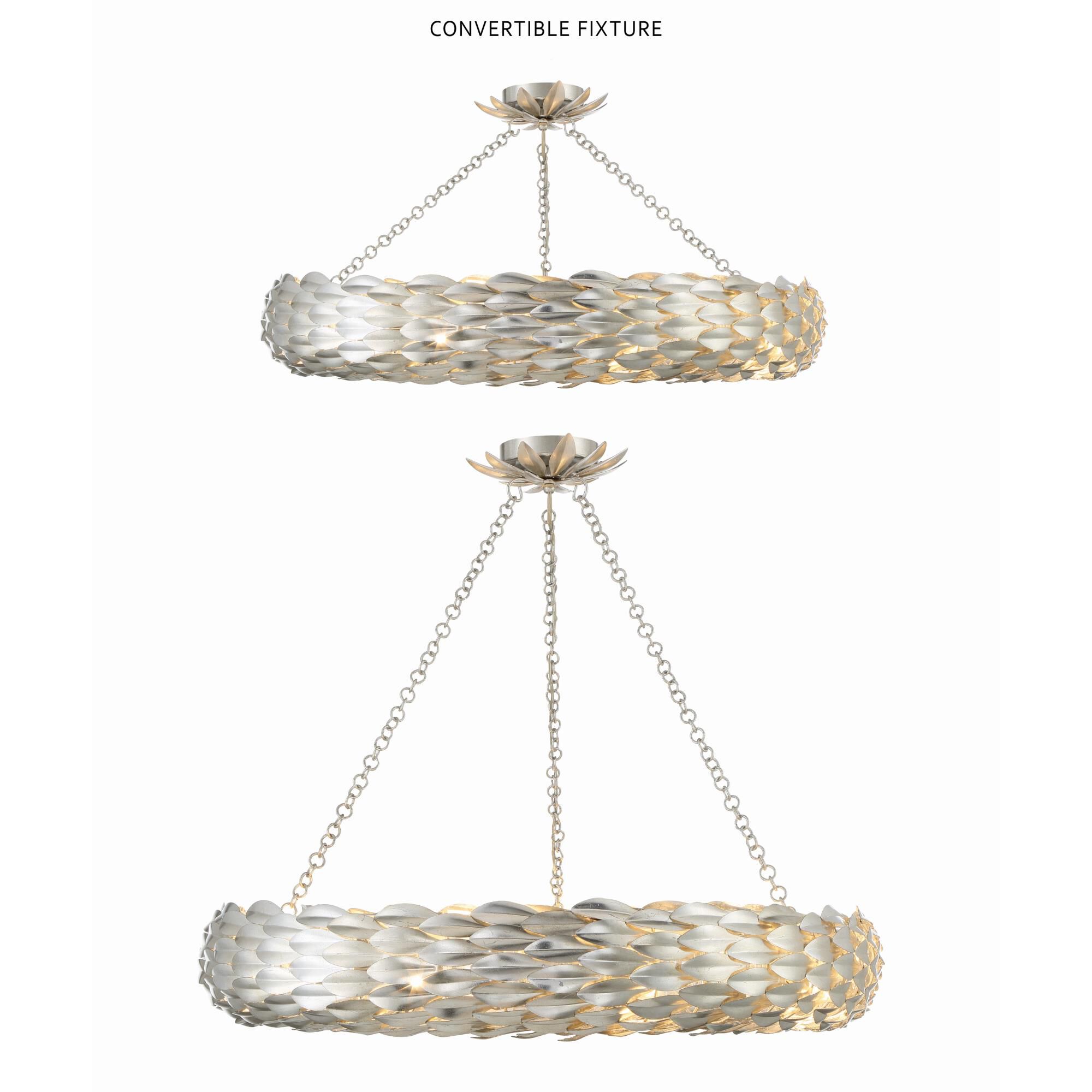 Shown in Antique Silver finish