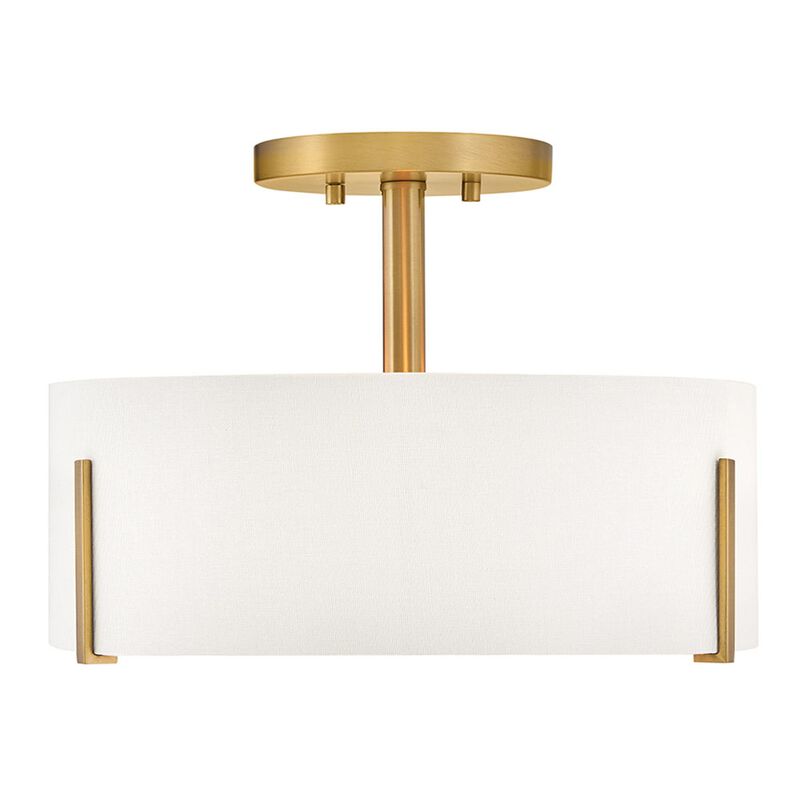 Halle 14 Inch 3 Light Semi Flush Mount by Hinkley