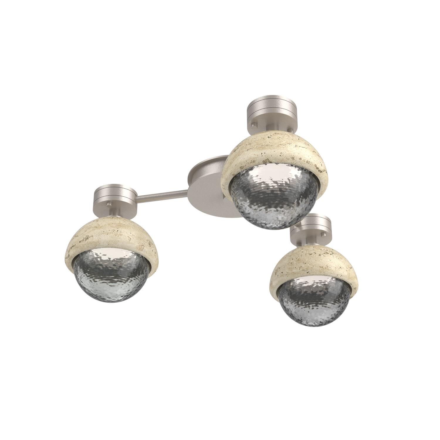 Levi Wilson Cabochon 23 Inch Flush Mount by Hammerton Studio