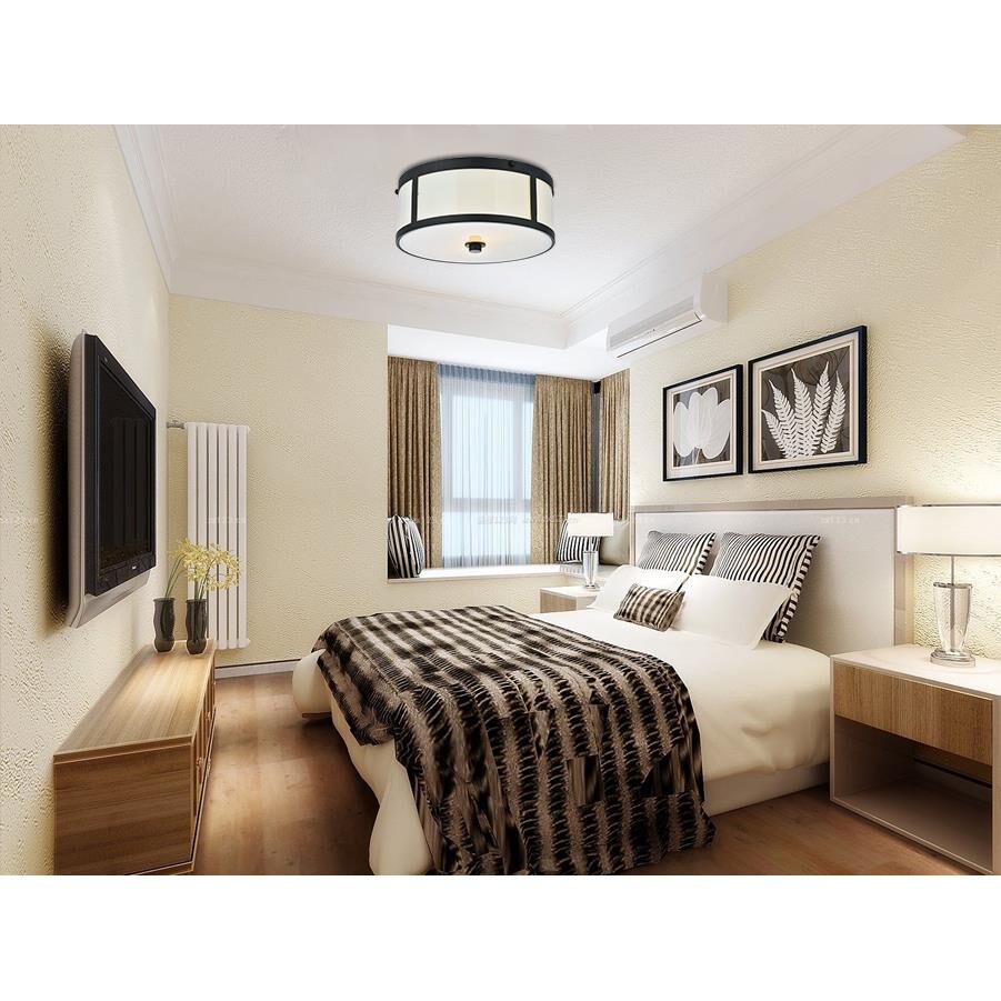 Hadrian 12 Inch 2 Light Flush Mount by Elegant Lighting