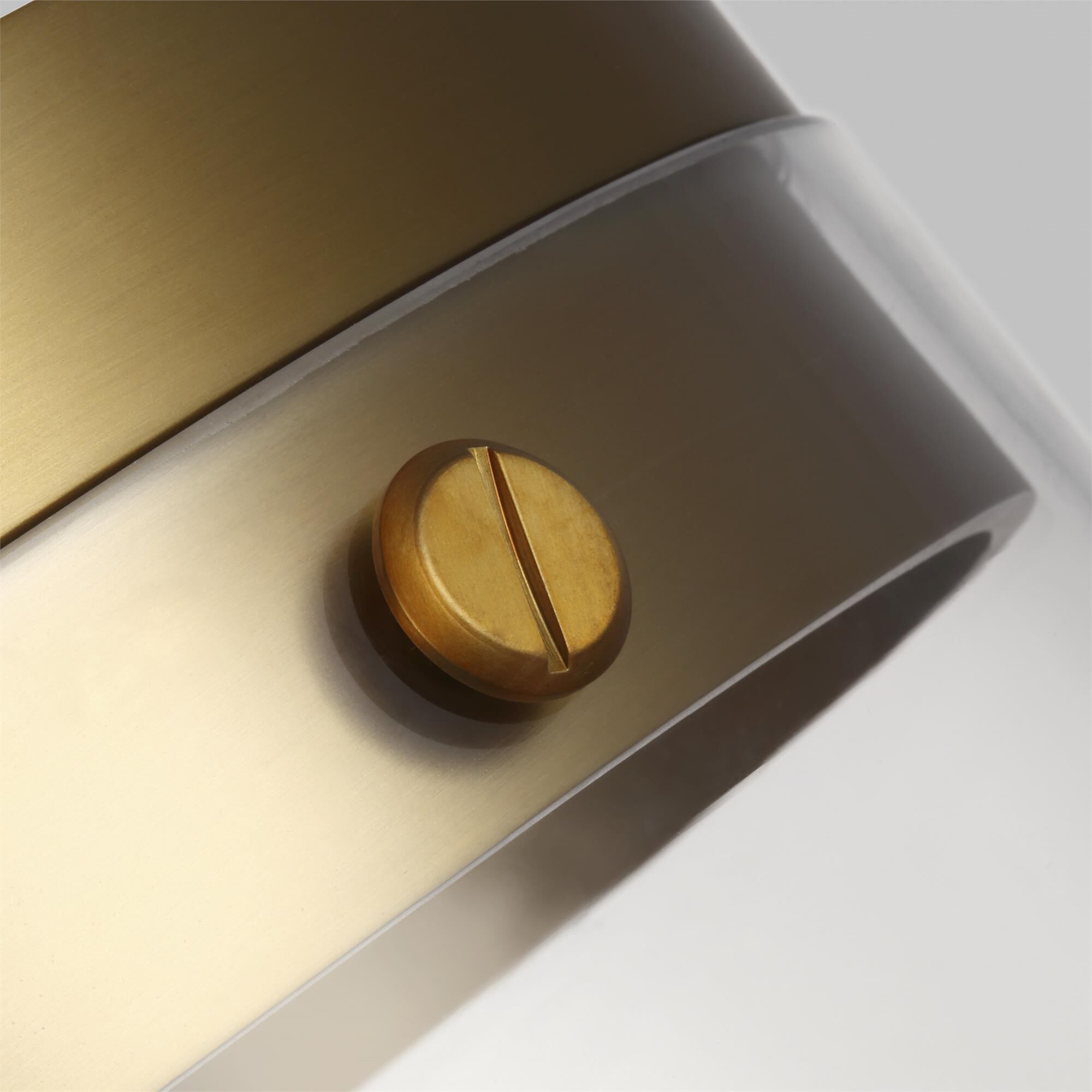 Shown in Burnished Brass finish and Clear glass