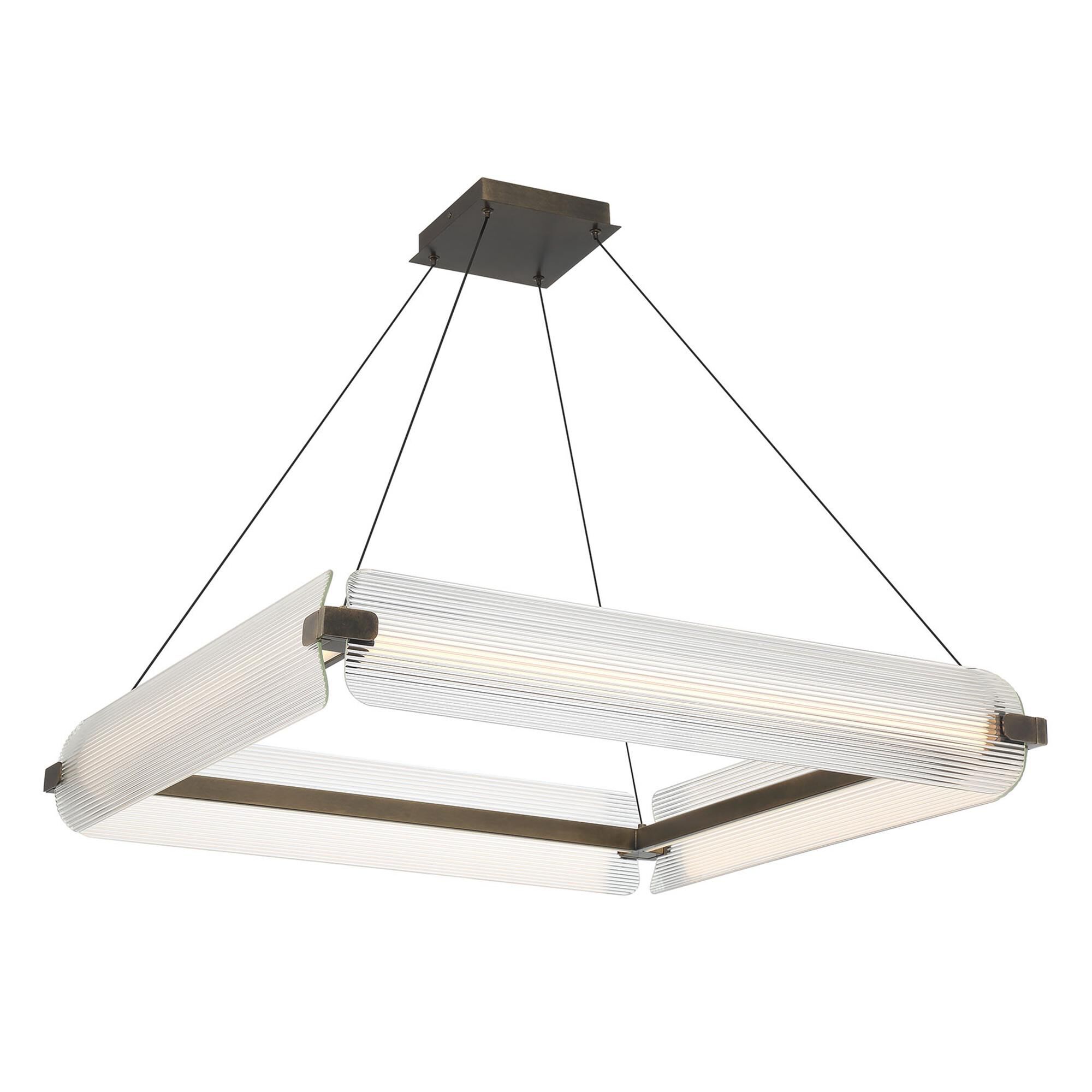 Shown in Weathered Brass finish and Clear glass