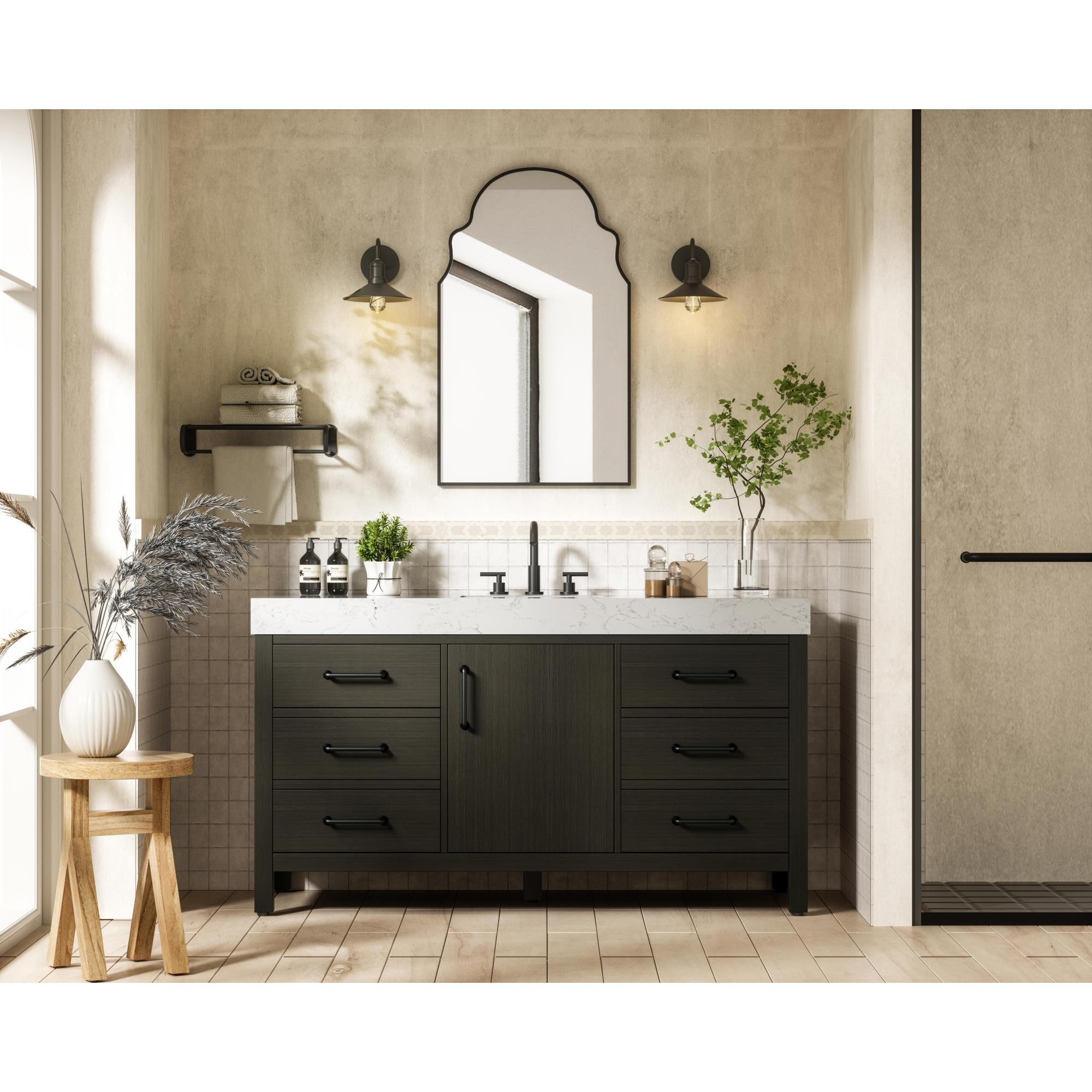 Nathan 60 Inch Bath Vanity by Elegant Dcor