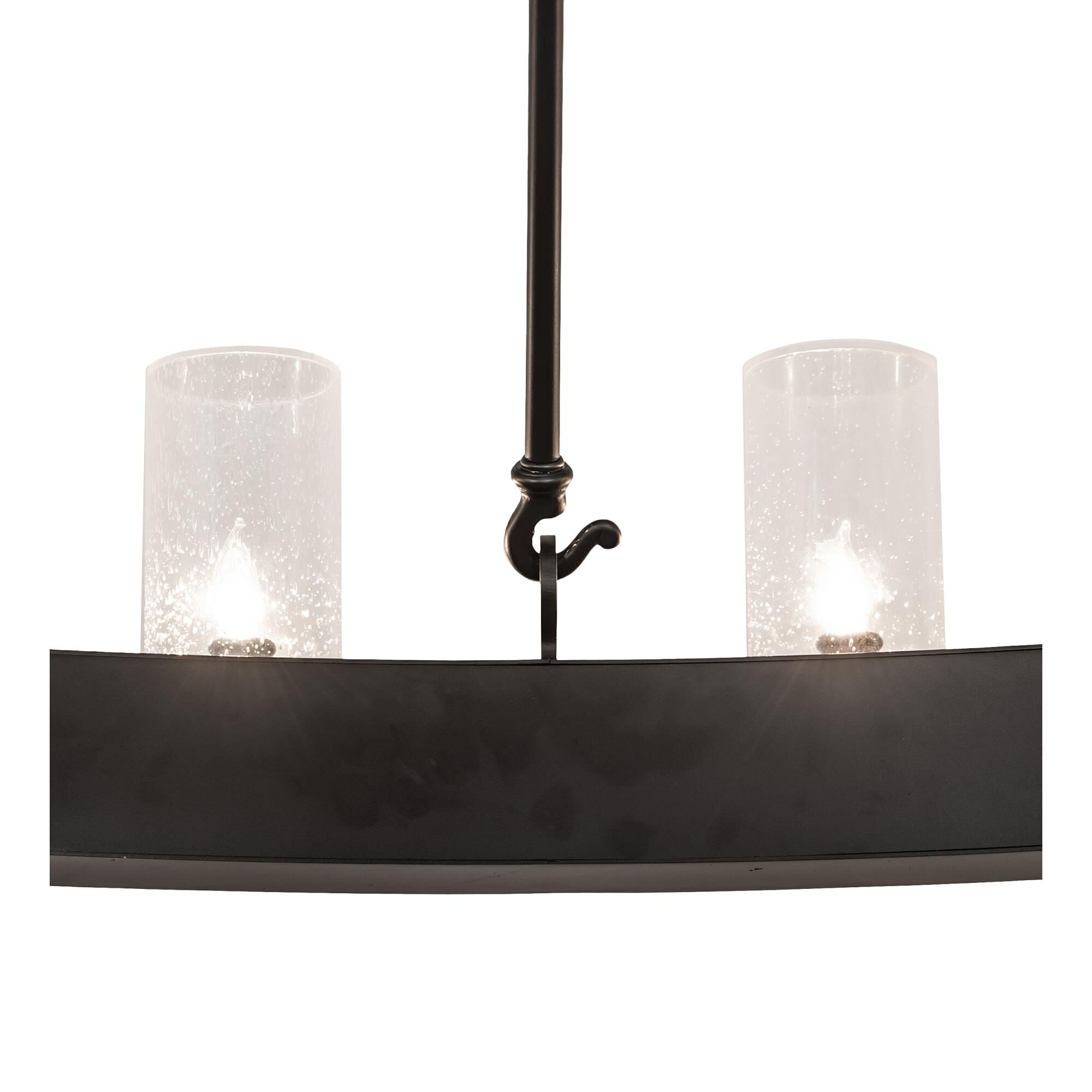 Shown in Crystal finish and Black Metal Finish;Seeded  Or Acrylic glass