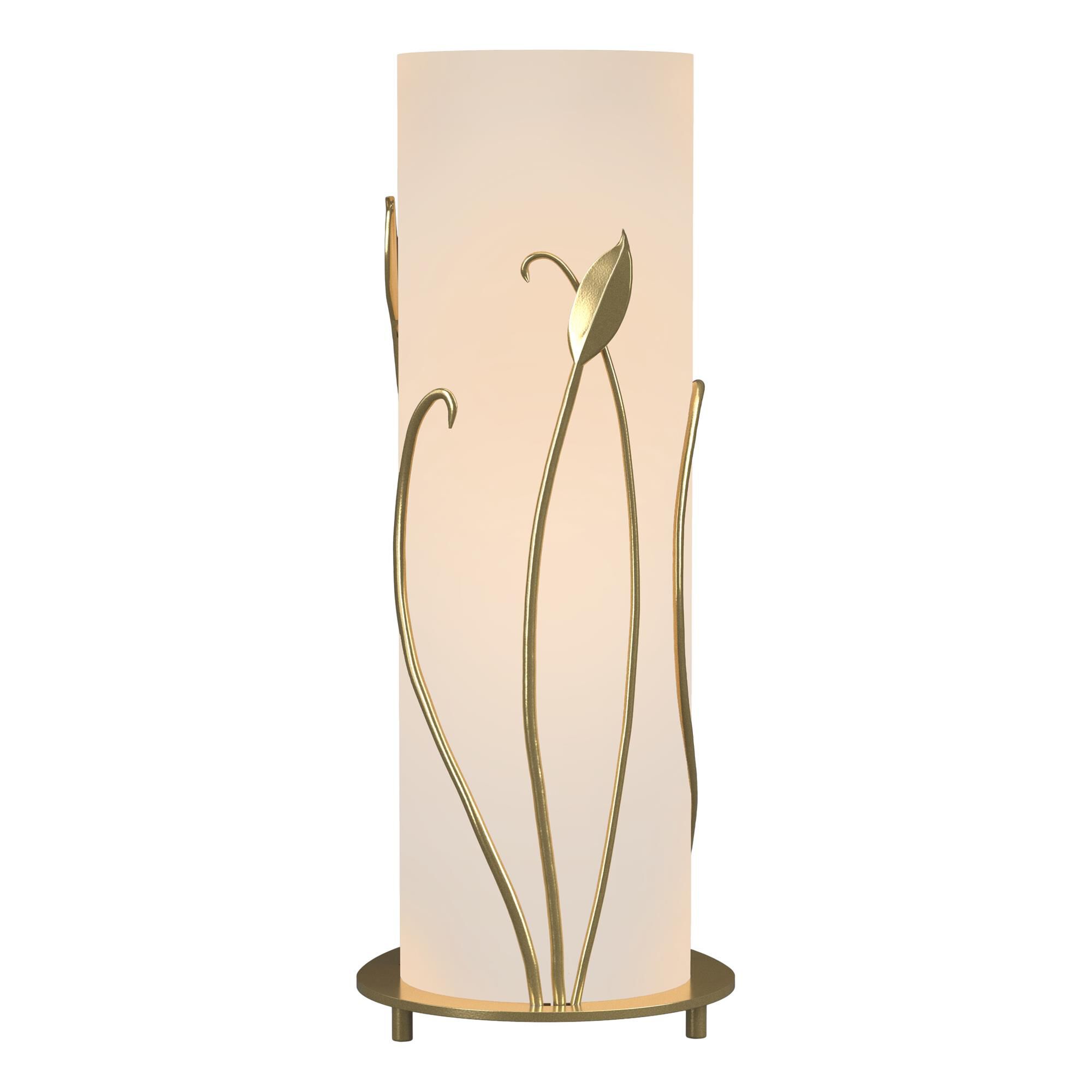 Shown in Modern Brass finish and Opal glass