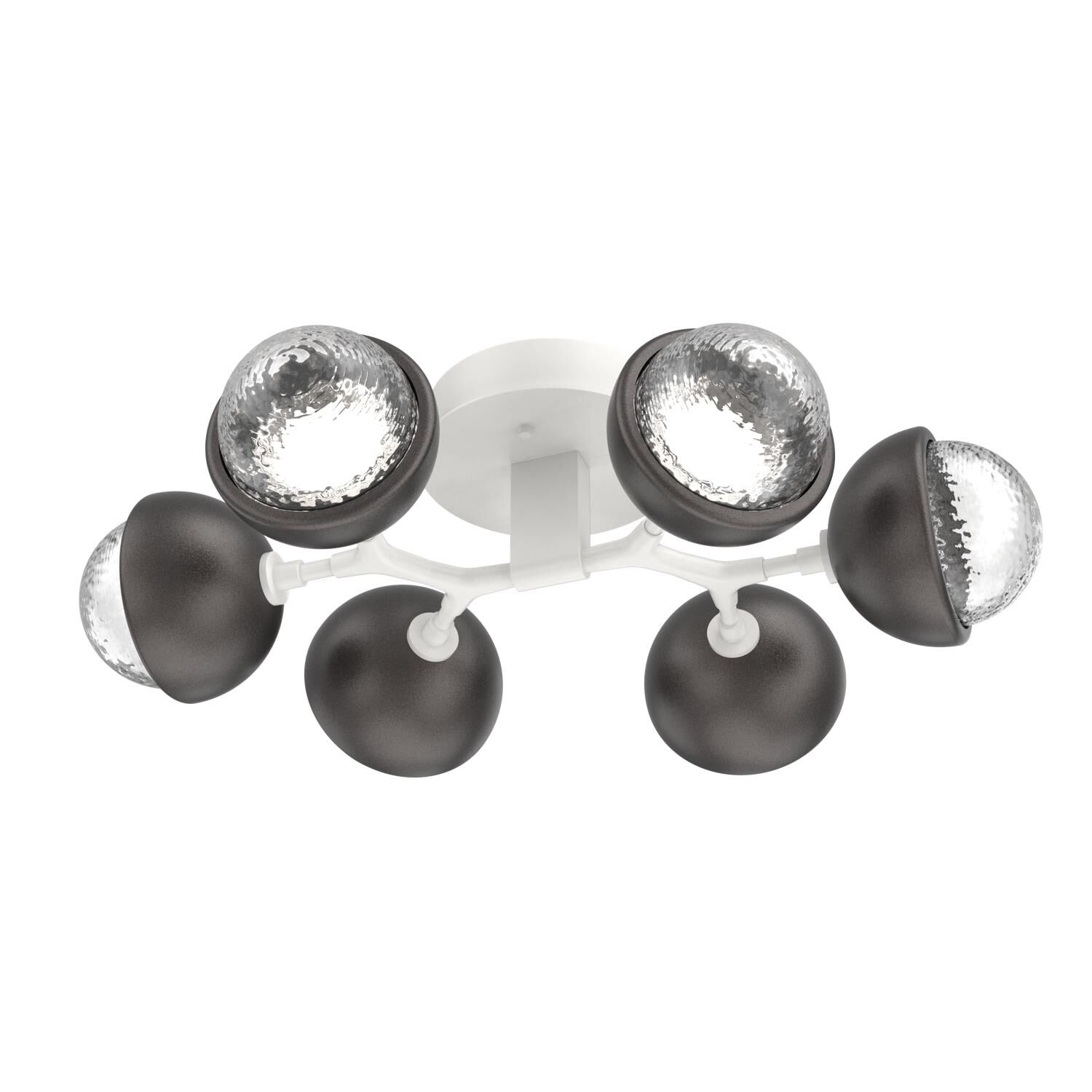 Shown in Salt White finish and Clear glass and Graphite accent