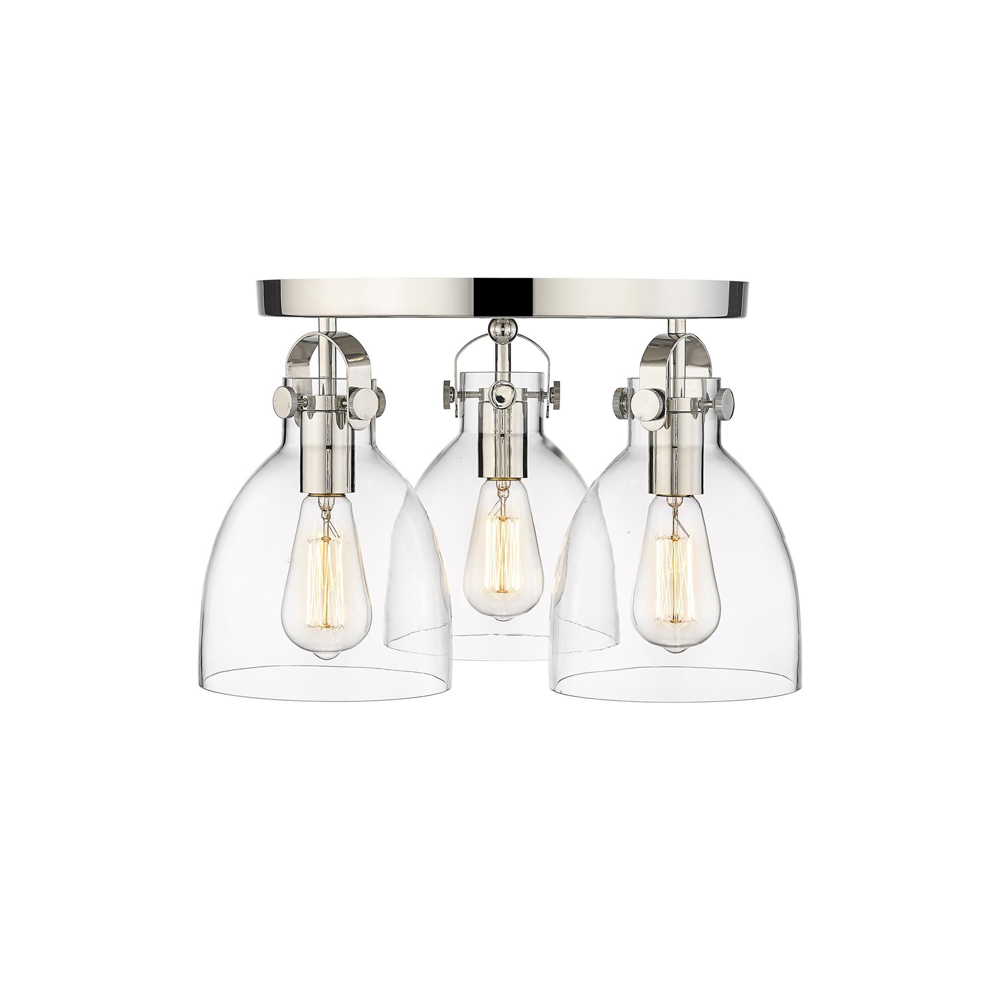 Bruno Marashlian Newton Bell 19 Inch 3 Light Flush Mount by Innovations Lighting