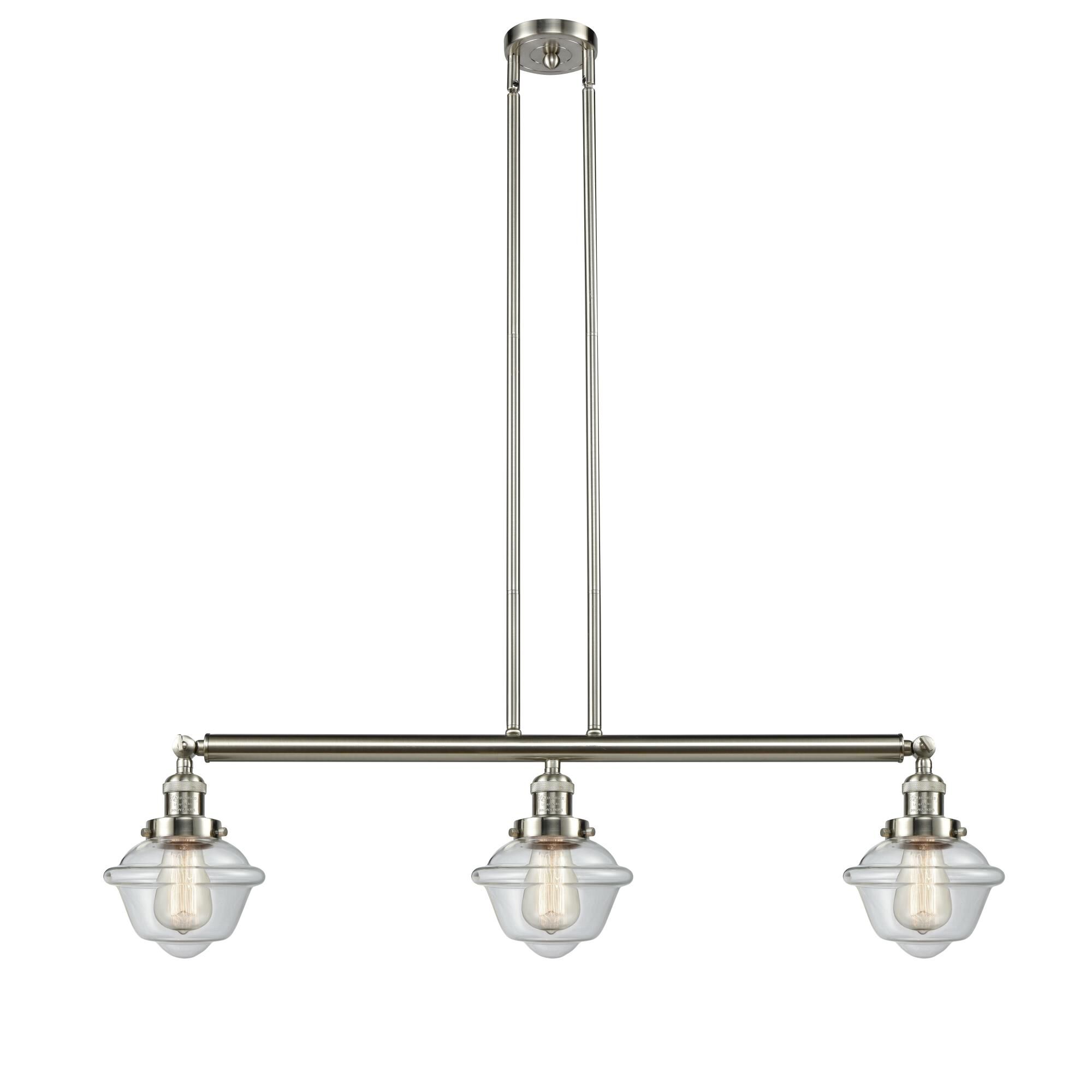 Bruno Marashlian Small Oxford 40 Inch 3 Light Linear Suspension Light by Innovations Lighting