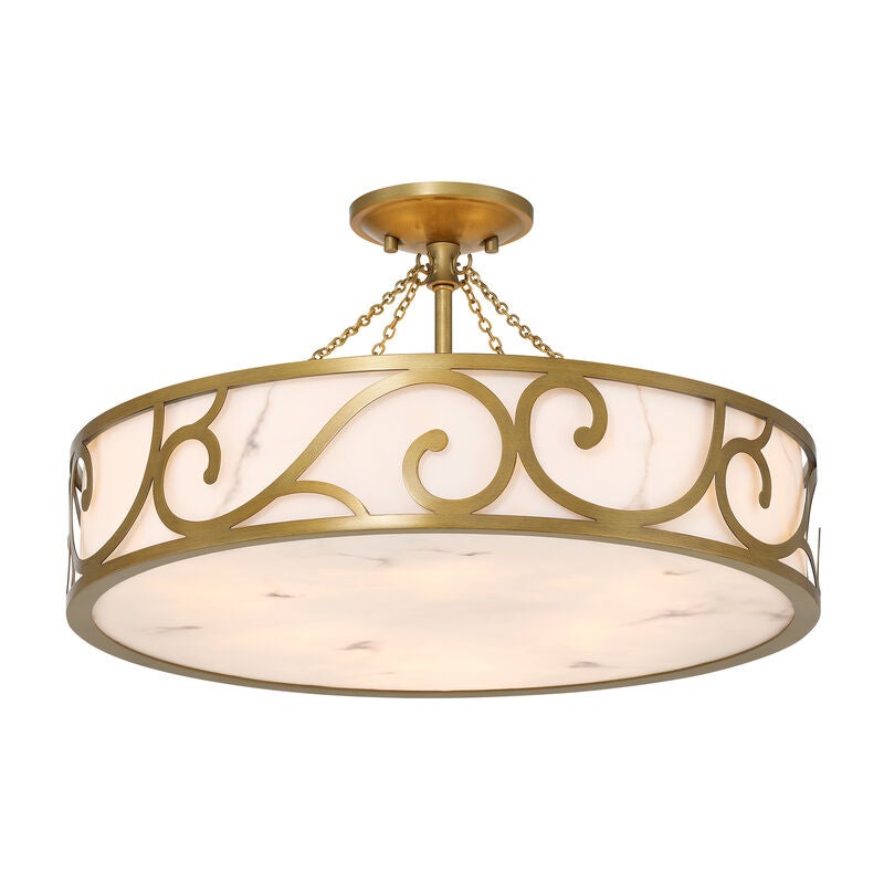 Halstead 20 Inch Semi Flush Mount by Savoy House