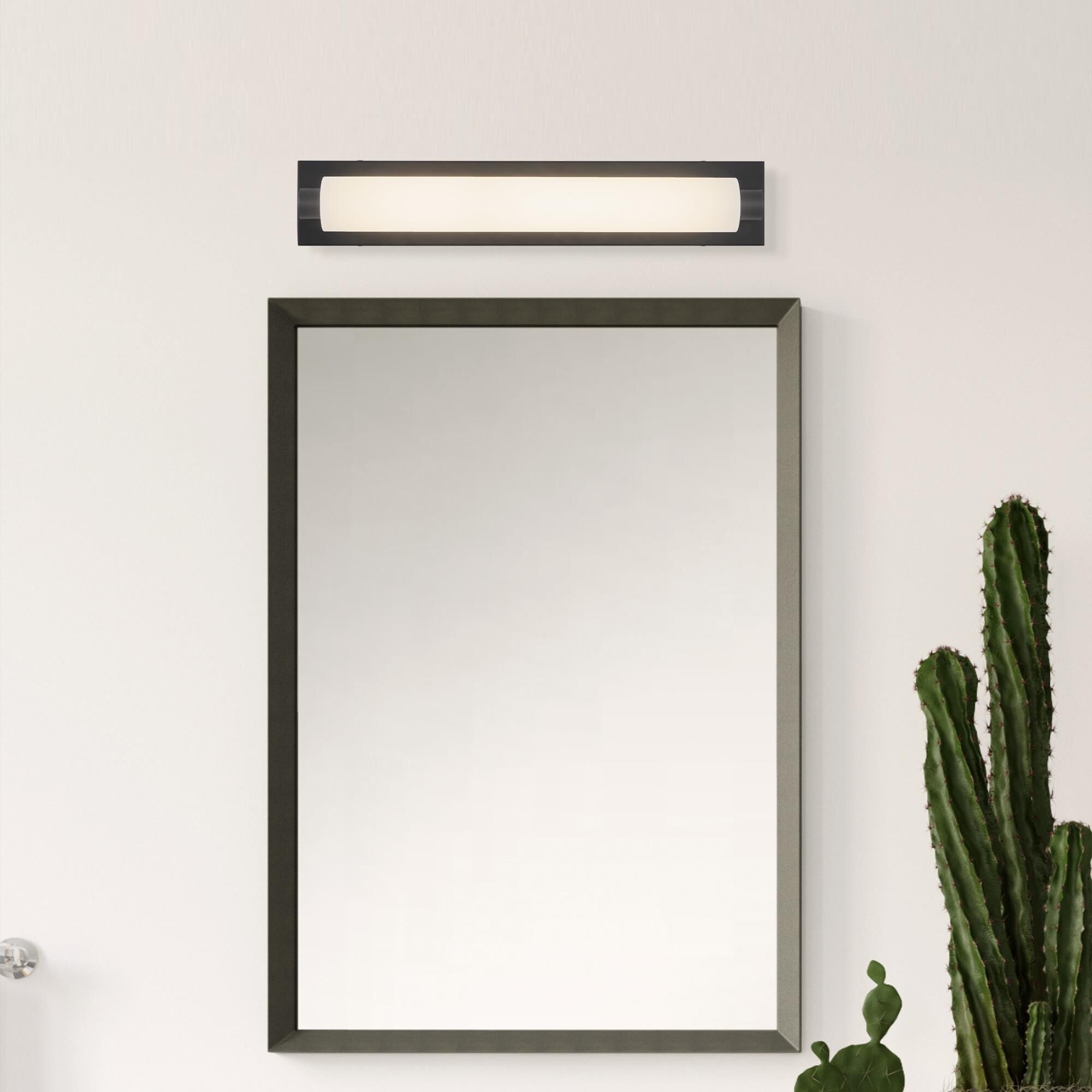 Shown in Black finish and Matte Opal glass