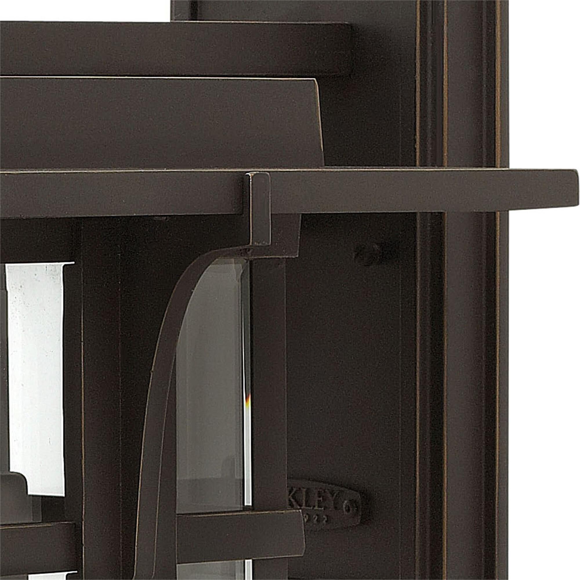 Shown in Oil Rubbed Bronze finish and Clear Beveled glass