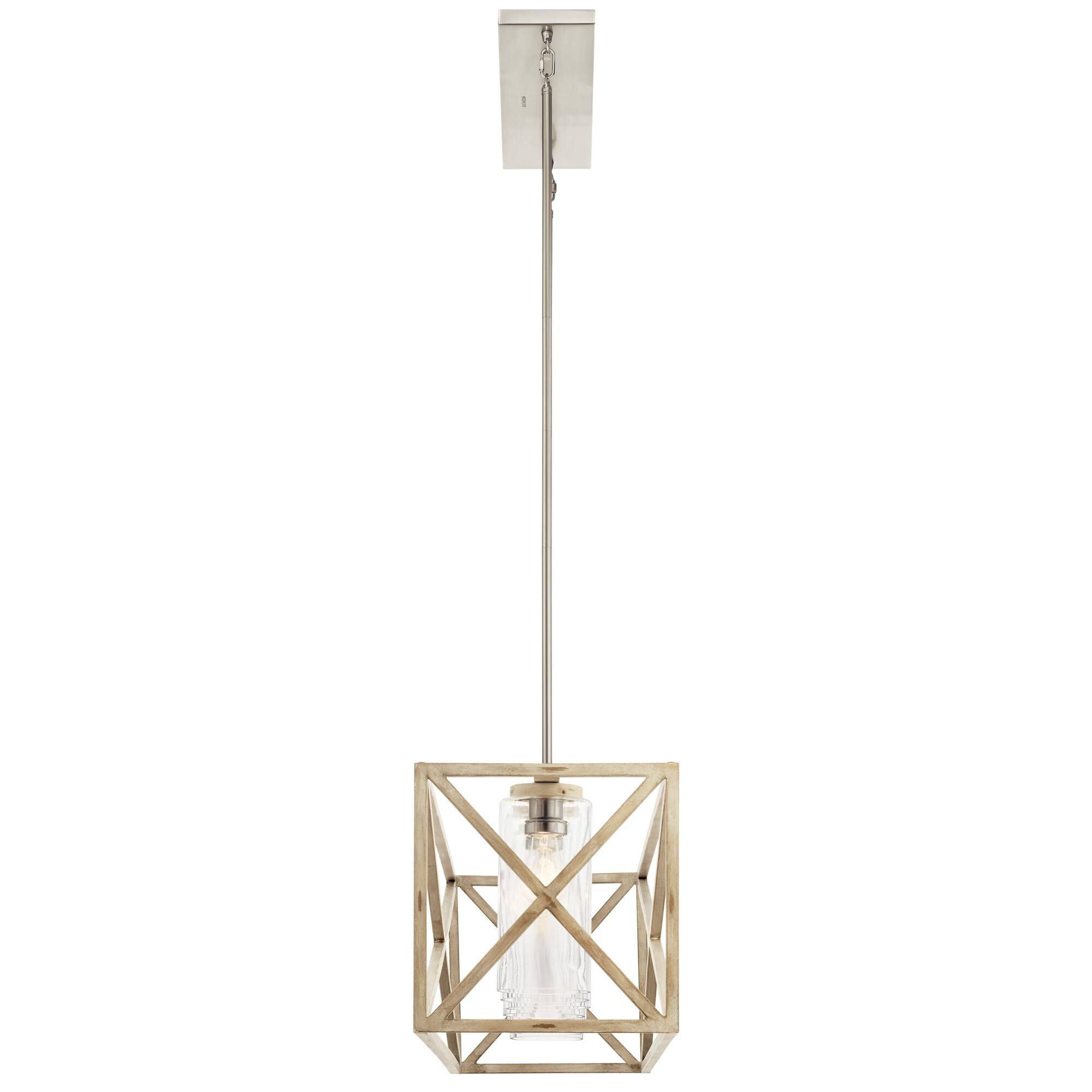 Shown in Distressed Antique White finish and Clear glass