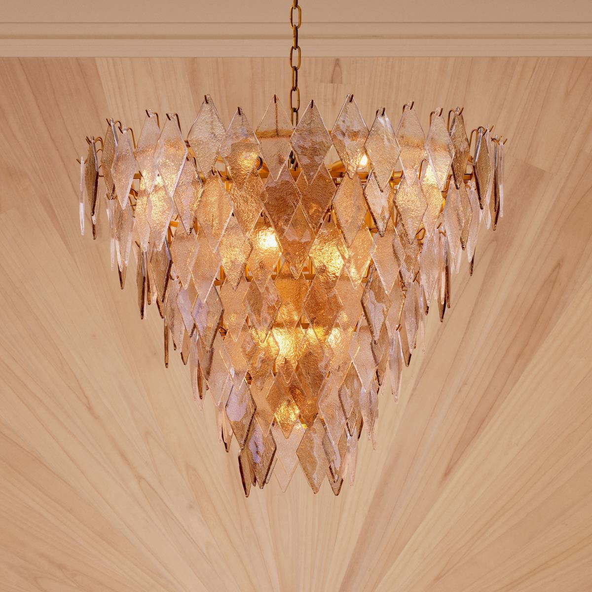 Rhombus 35 Inch Chandelier by Eichholtz