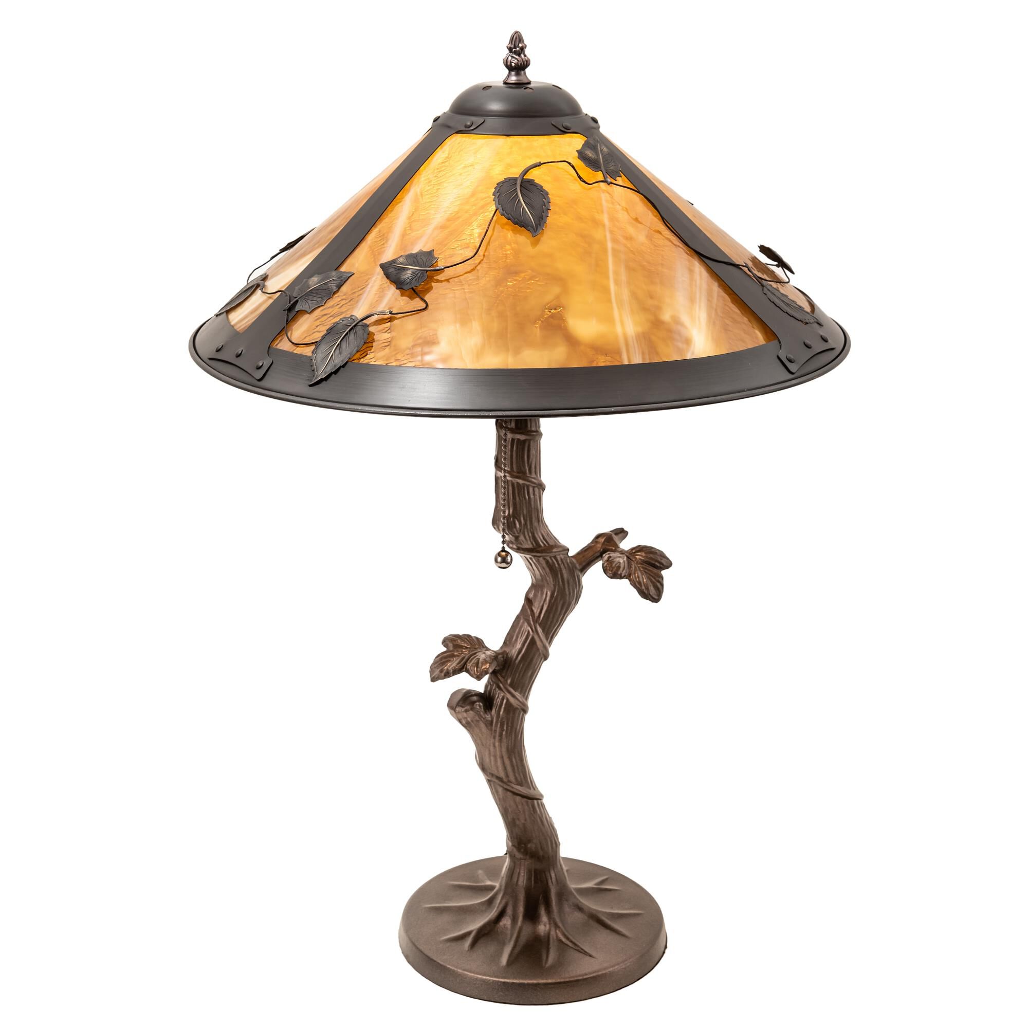 Mission Vine Leaf Table Lamp by Meyda Lighting