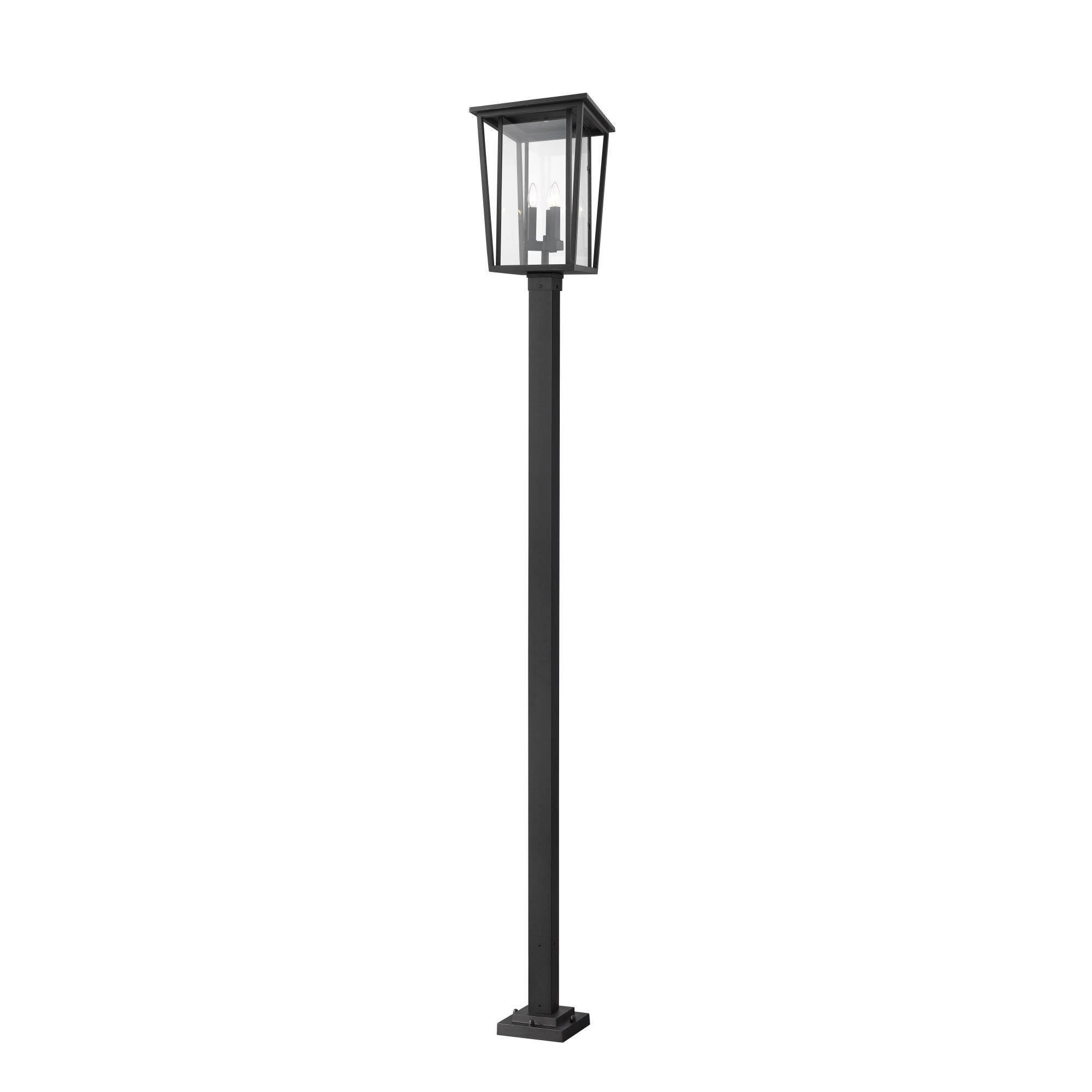 Seoul 117 Inch Tall 3 Light Outdoor Post Lamp by Z-Lite