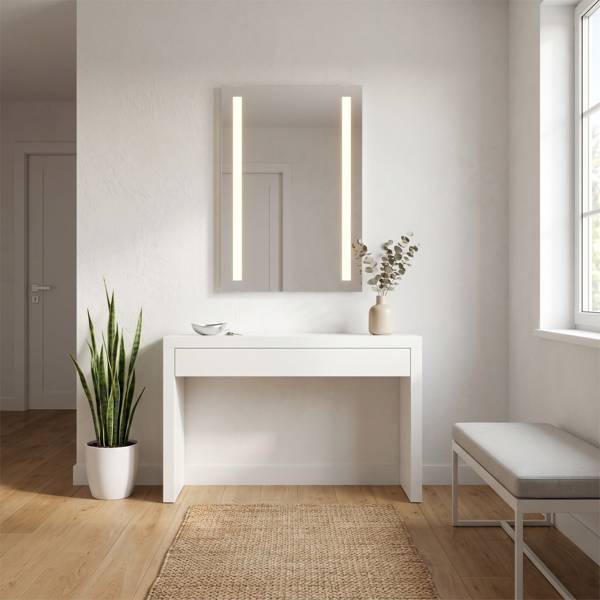 Lustro 24 Inch LED Lighted Mirror,