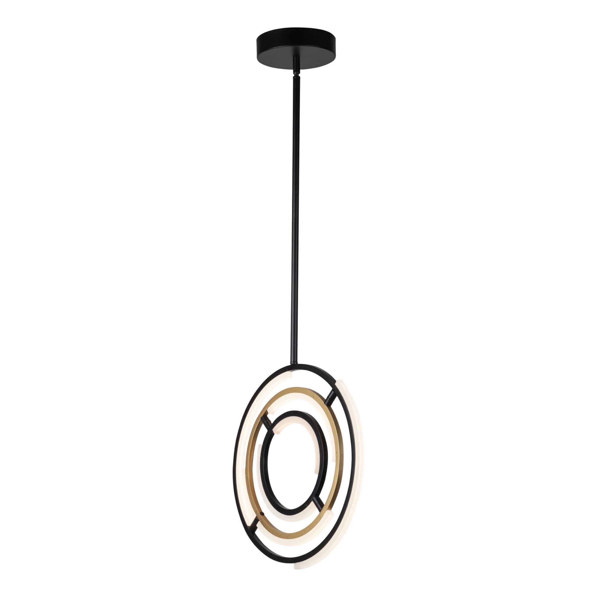 Shown in Black & Brass finish