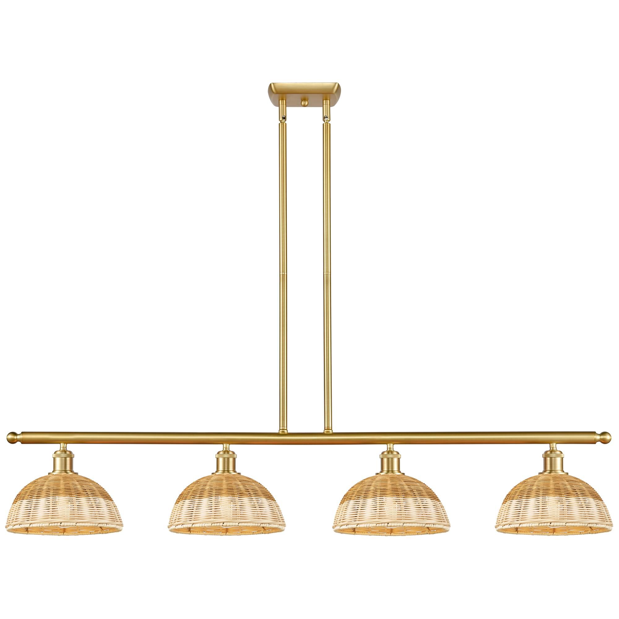 Shown in Satin Gold finish and Natural shade