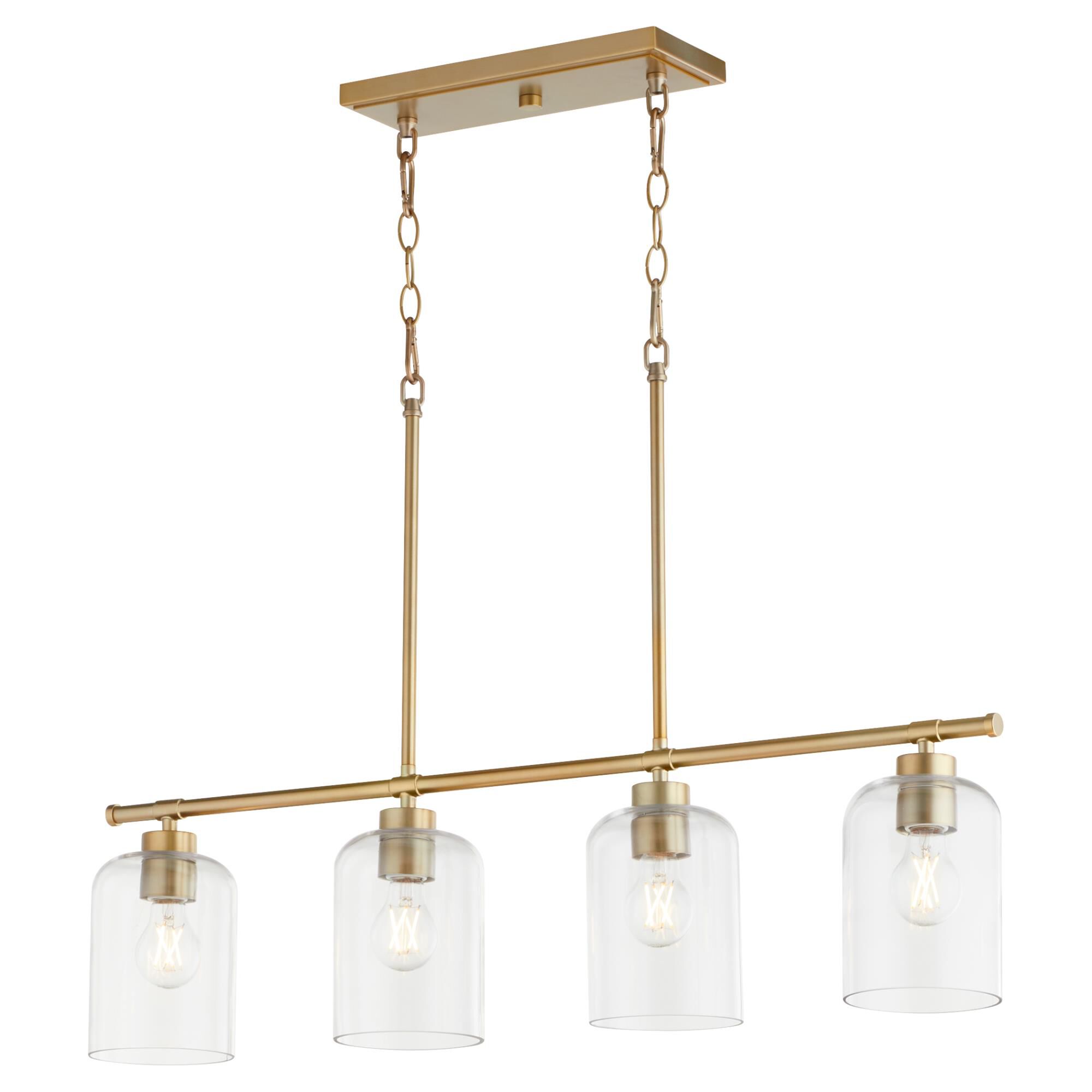 Tribute 35 Inch 4 Light Linear Suspension Light by Quorum International