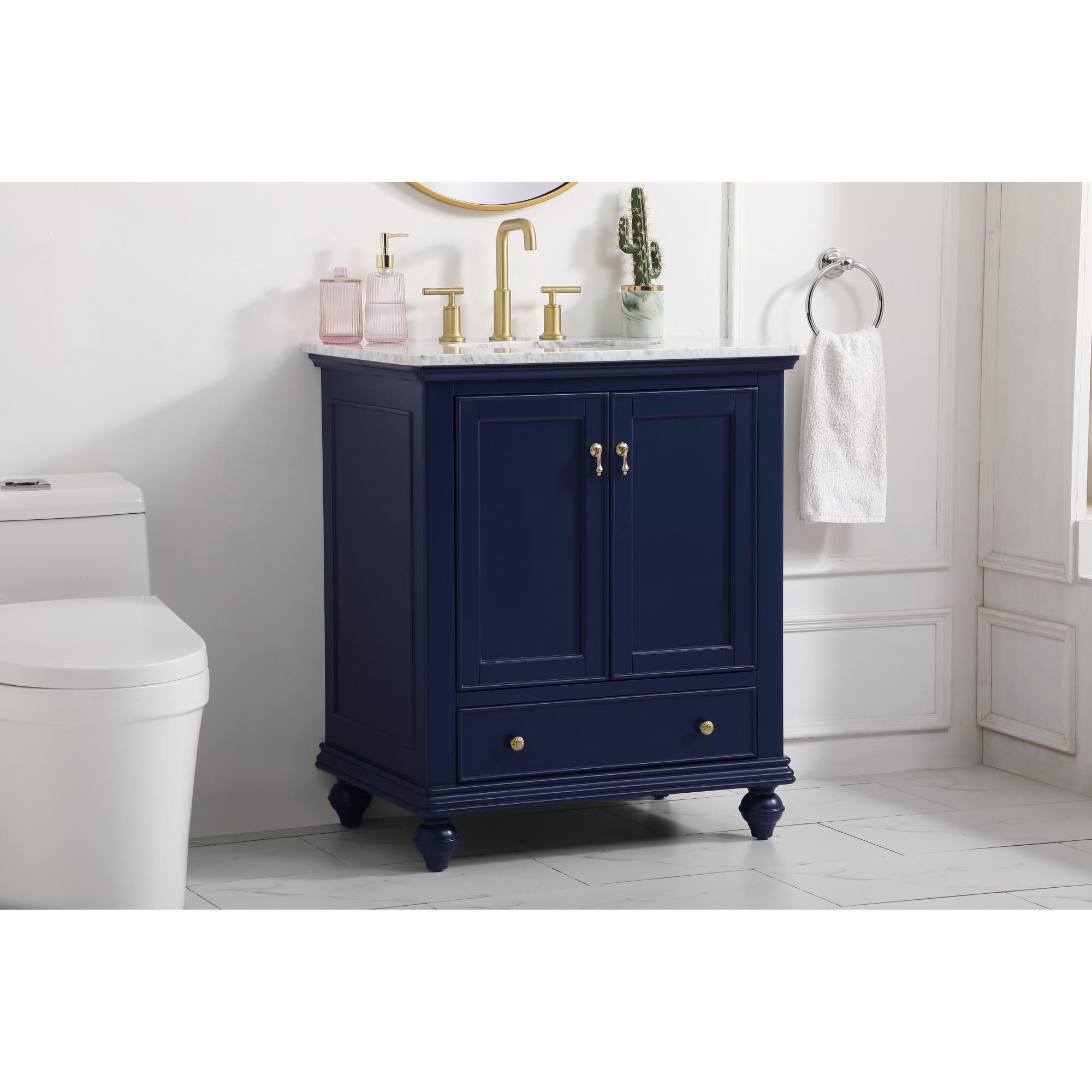 Shown in Blue finish