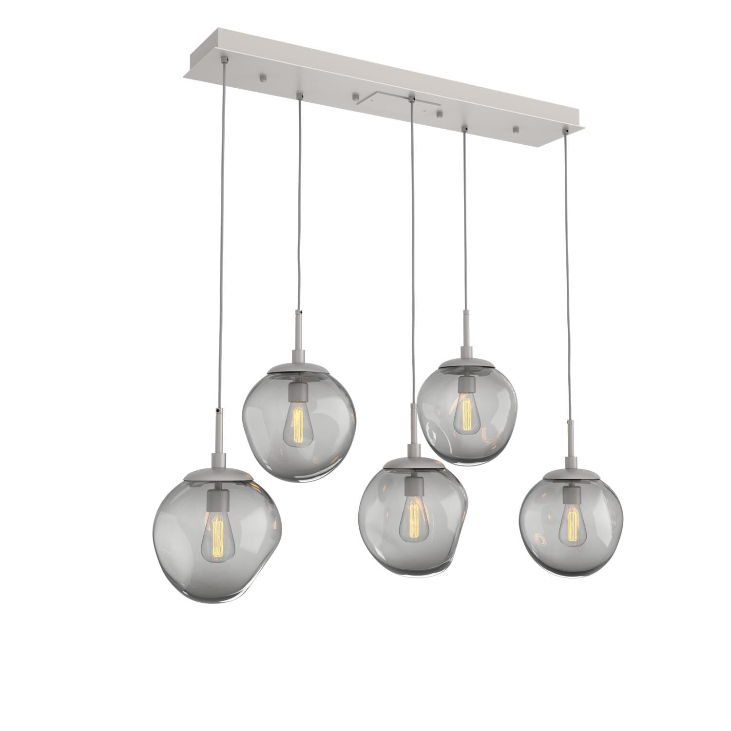 Shown in Metallic Beige Silver finish and Blown Smoke glass
