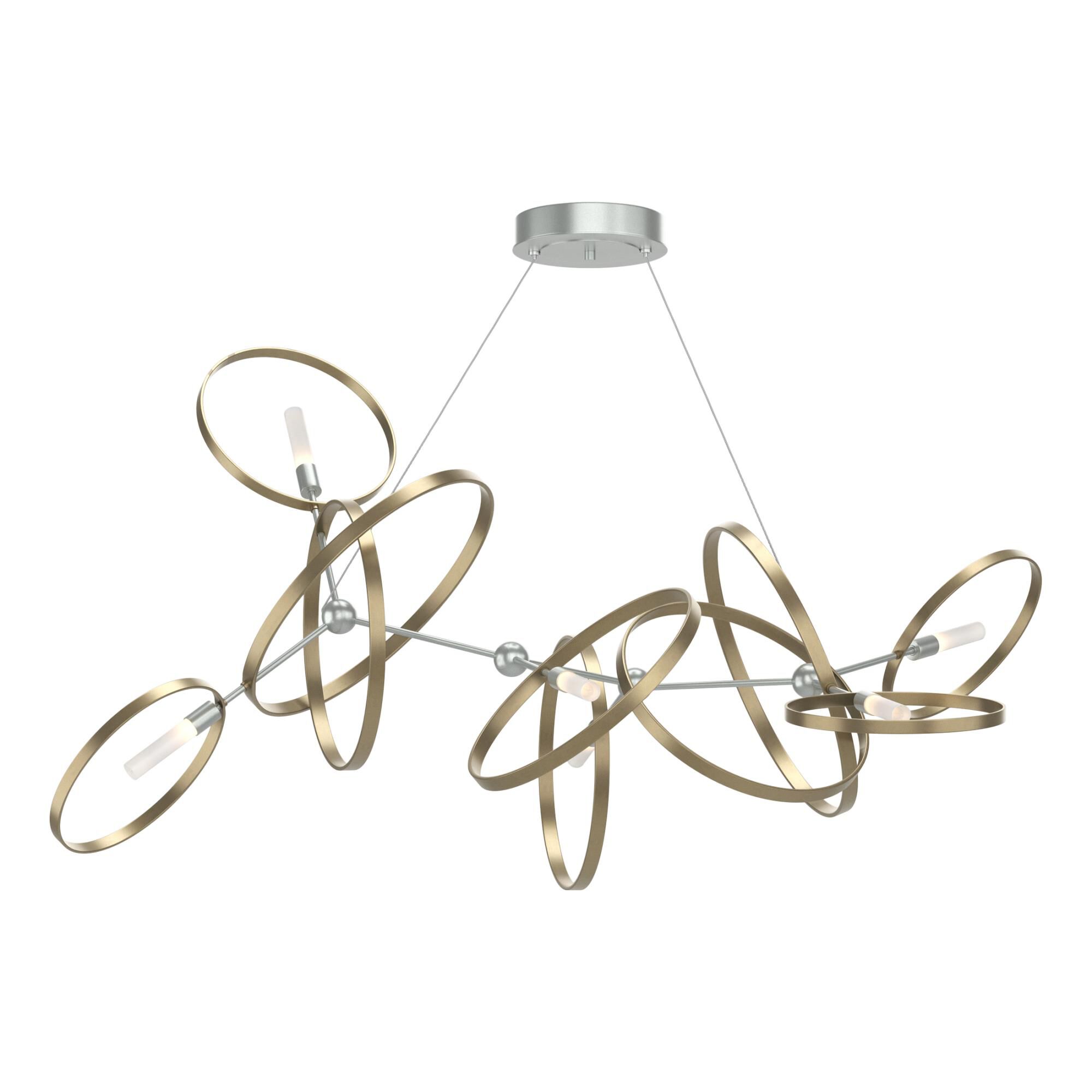Celesse 59 Inch 6 Light Linear Suspension Light by Hubbardton Forge