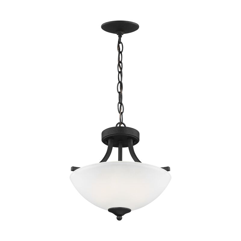 Geary 13 Inch 2 Light Semi Flush Mount by Generation Lighting