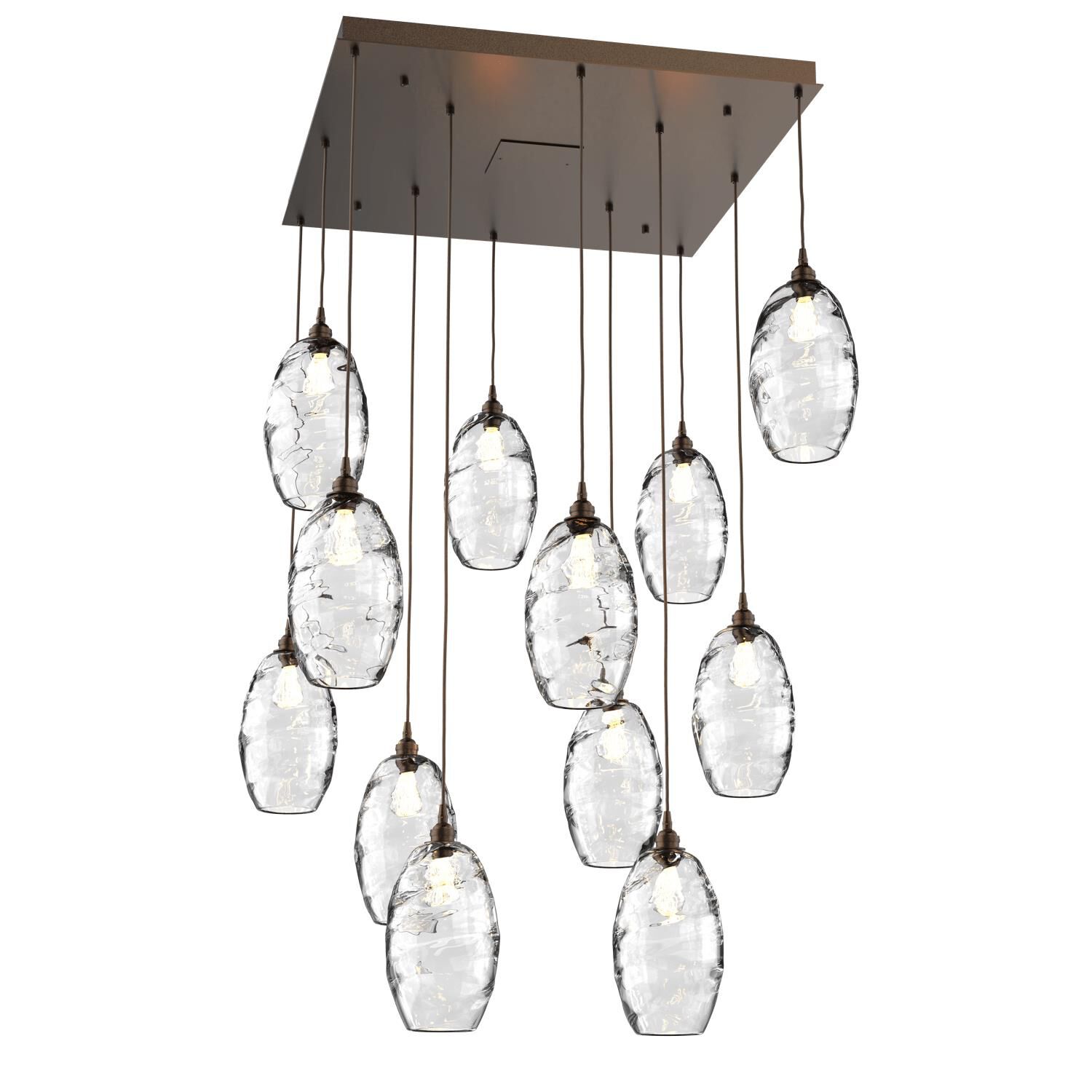 Ellisse 34 Inch 12 Light Multi Light Pendant by Hammerton Studio
