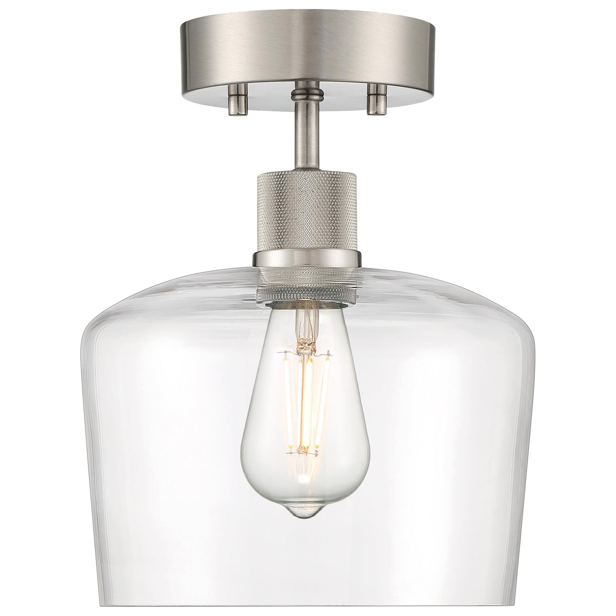 Port Nine 9 Inch 1 Light LED Semi Flush Mount by Access Lighting