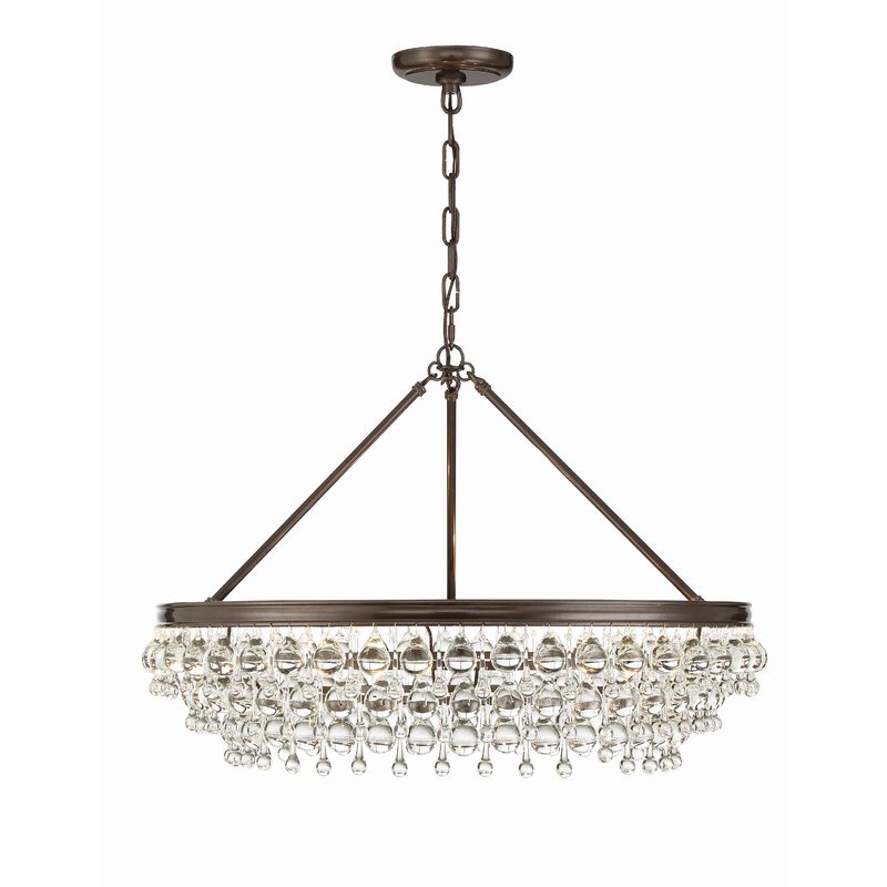 Calypso 30 Inch 6 Light Chandelier by Crystorama