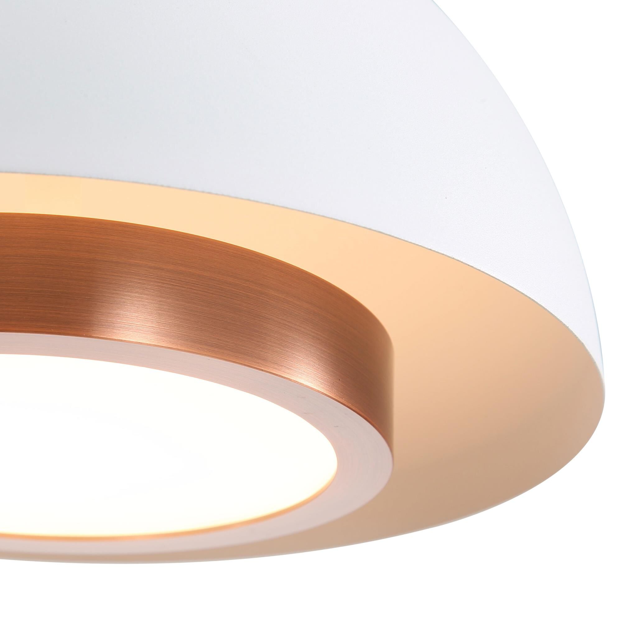 Shown in Sand White finish and Bronze shade