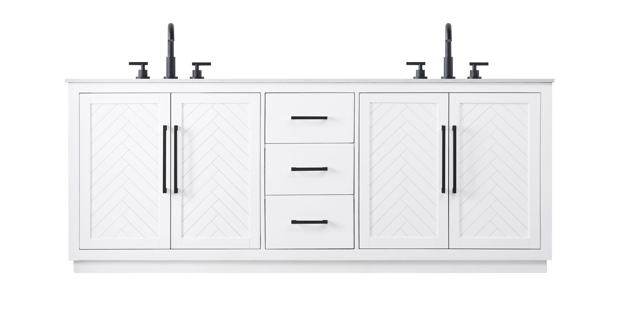 Shown in White finish