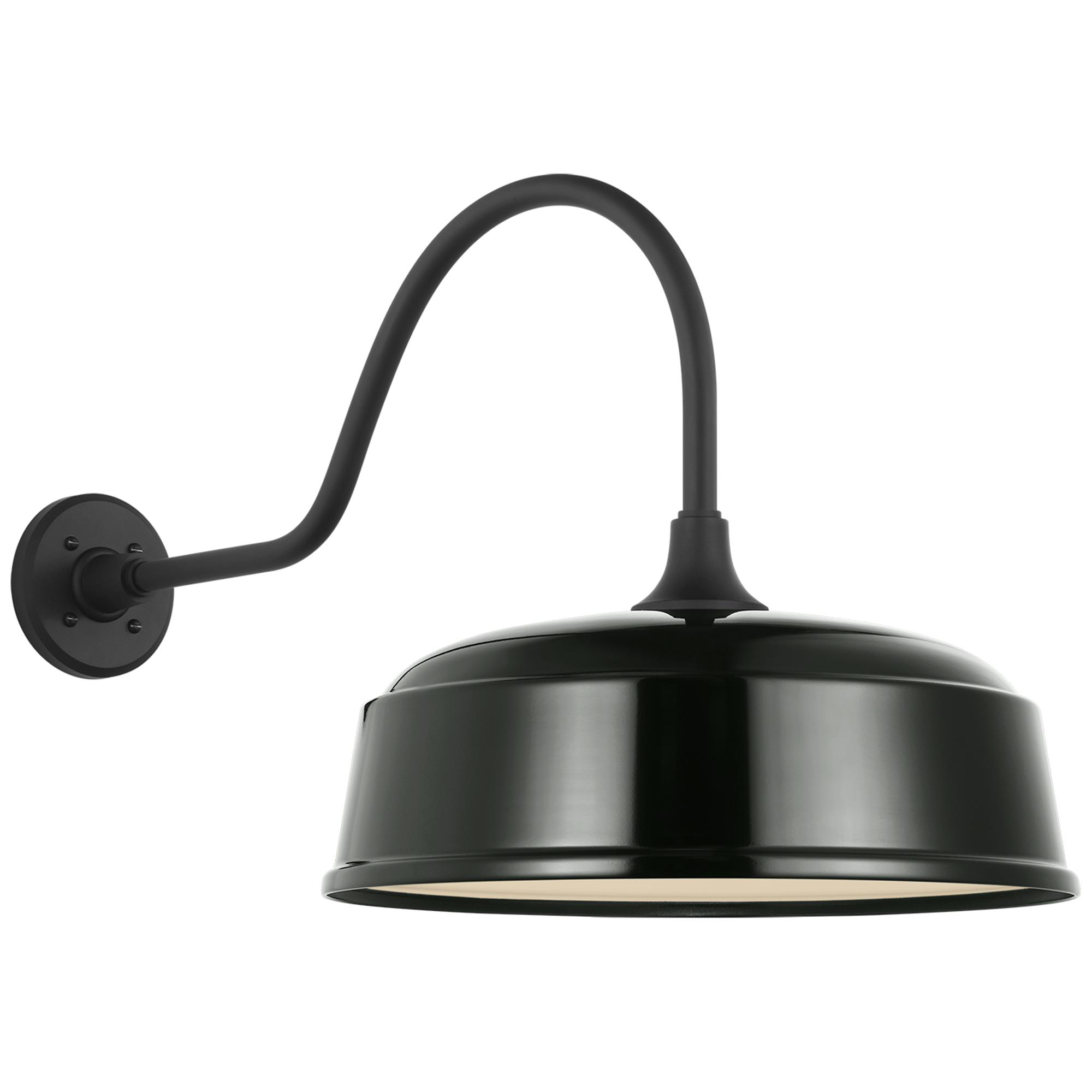 Shown in Matte Black finish and Green shade