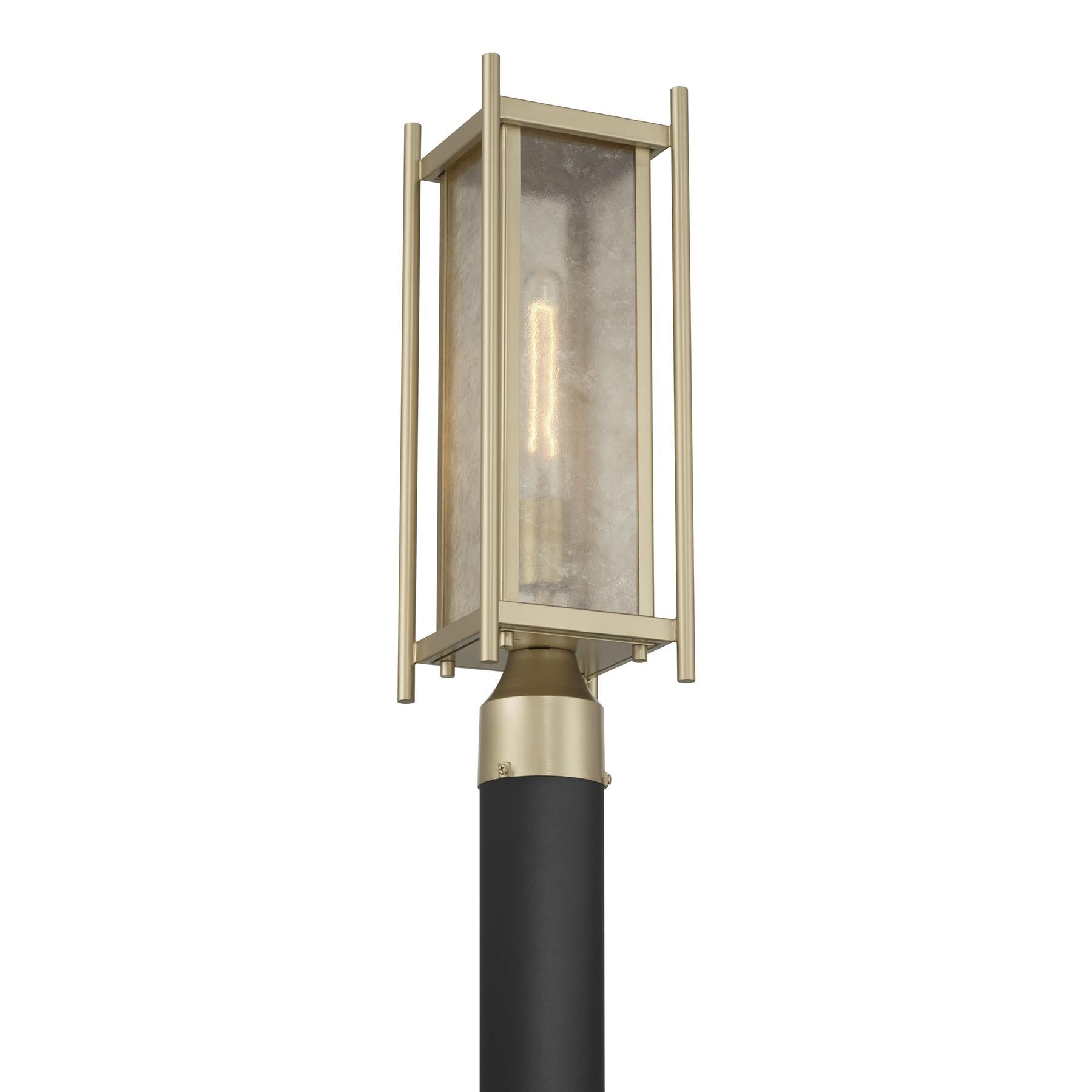 Shown in Serene Brass finish and Clear Mica glass