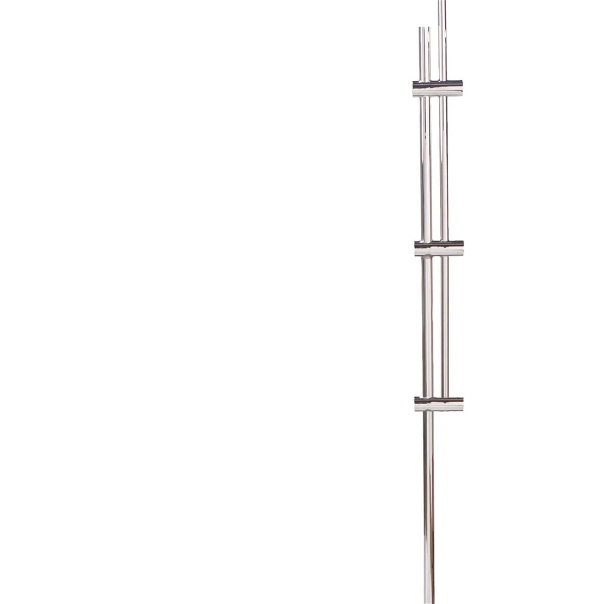 Shown in Polished Nickel finish and Linen shade