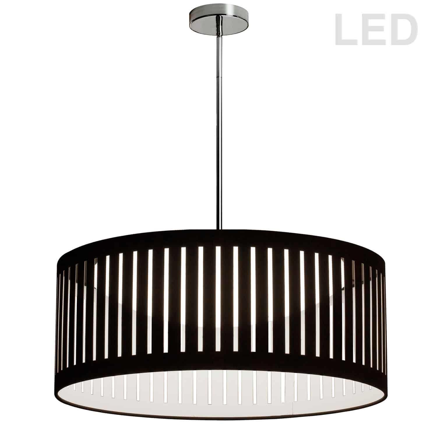 Dainolite Slit Drum 20 Inch LED Large Pendant